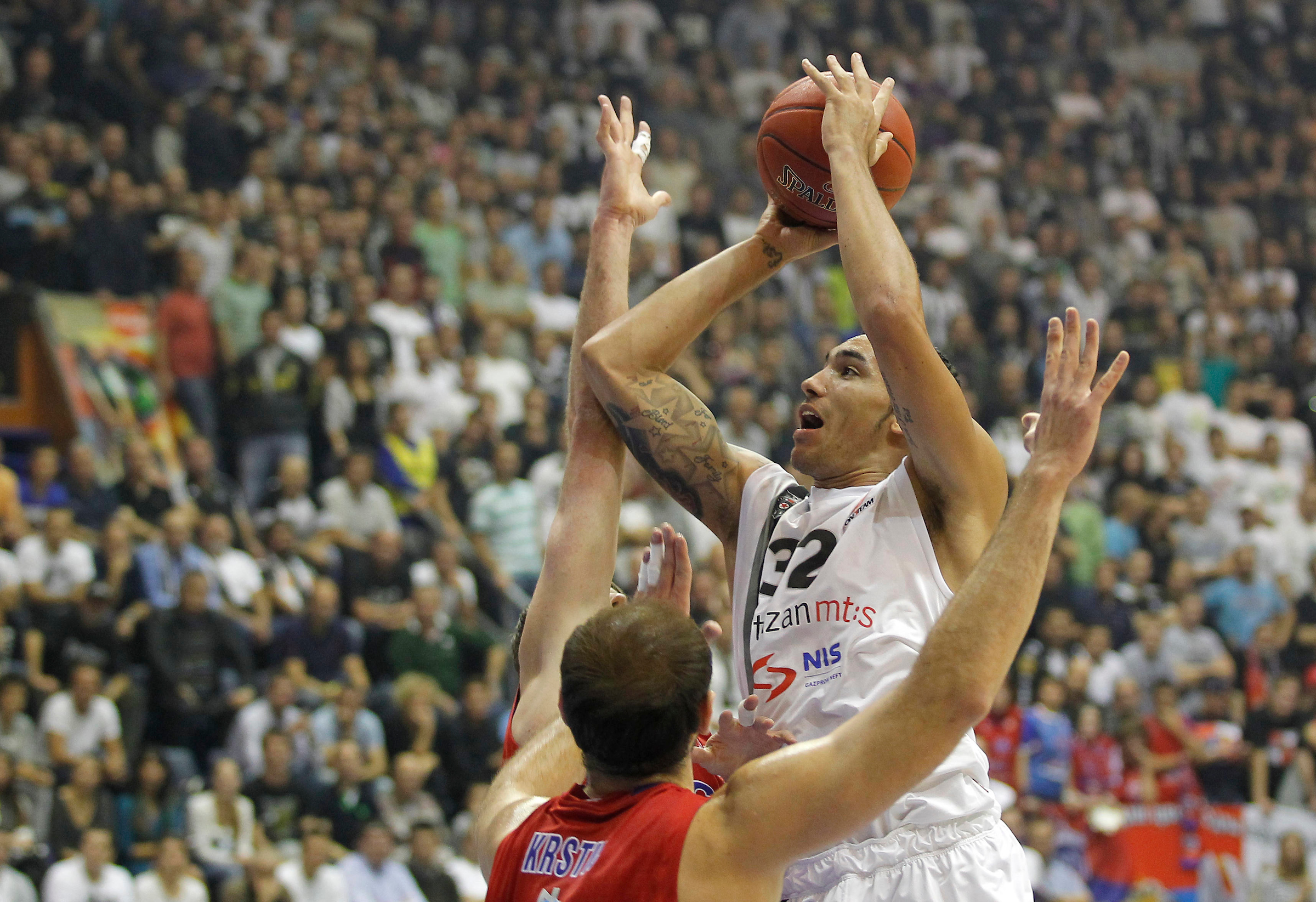 Kosarka Euroleague season 2012-2013.Partizan Vs. CSKA (Moscow).Drew Gordon and Nenad Krstic.Beograd, 18.10.2012..foto: Srdjan Stevanovic/Starsportphoto ©