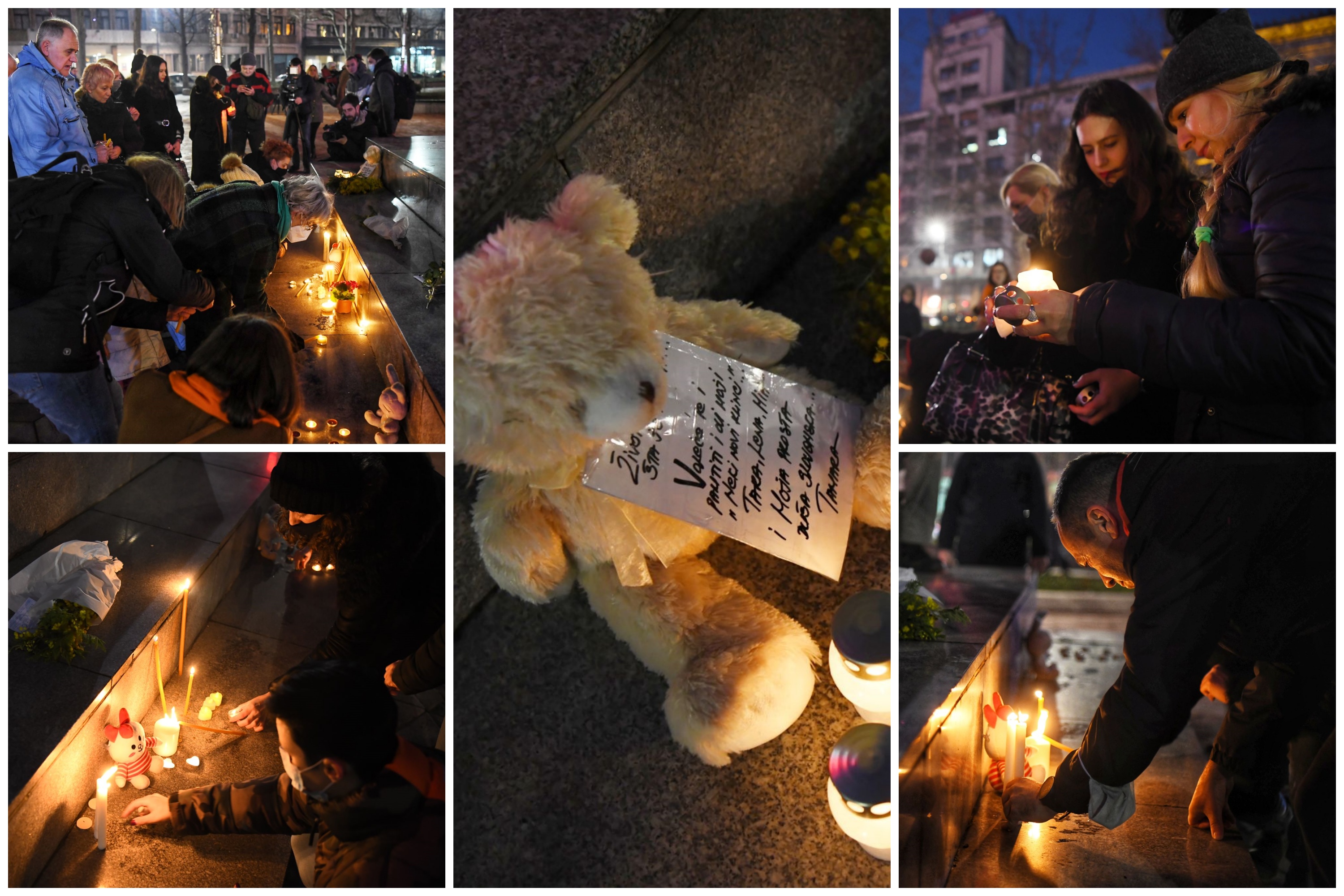 Trg Nikole Pašića, sveće, Balašević, kombo