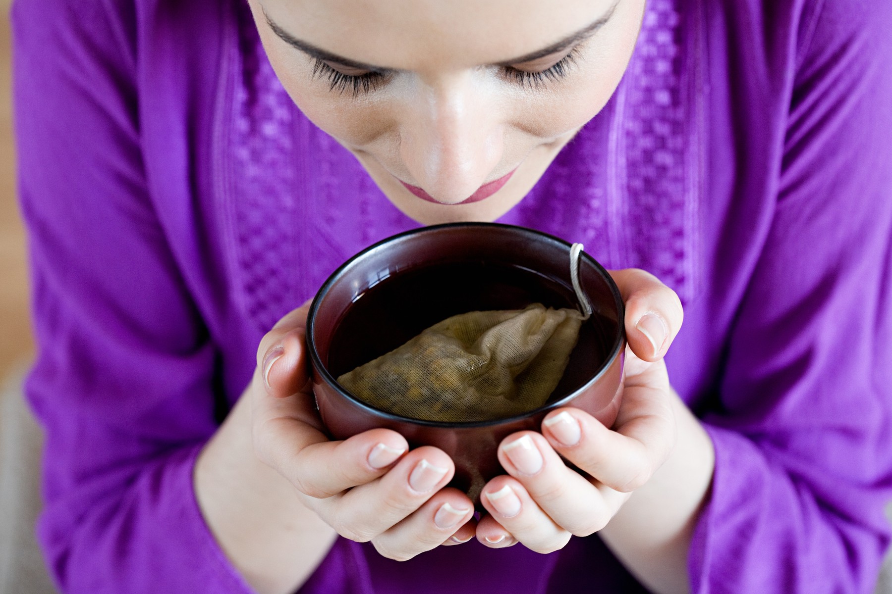 Women drinking herbal tea