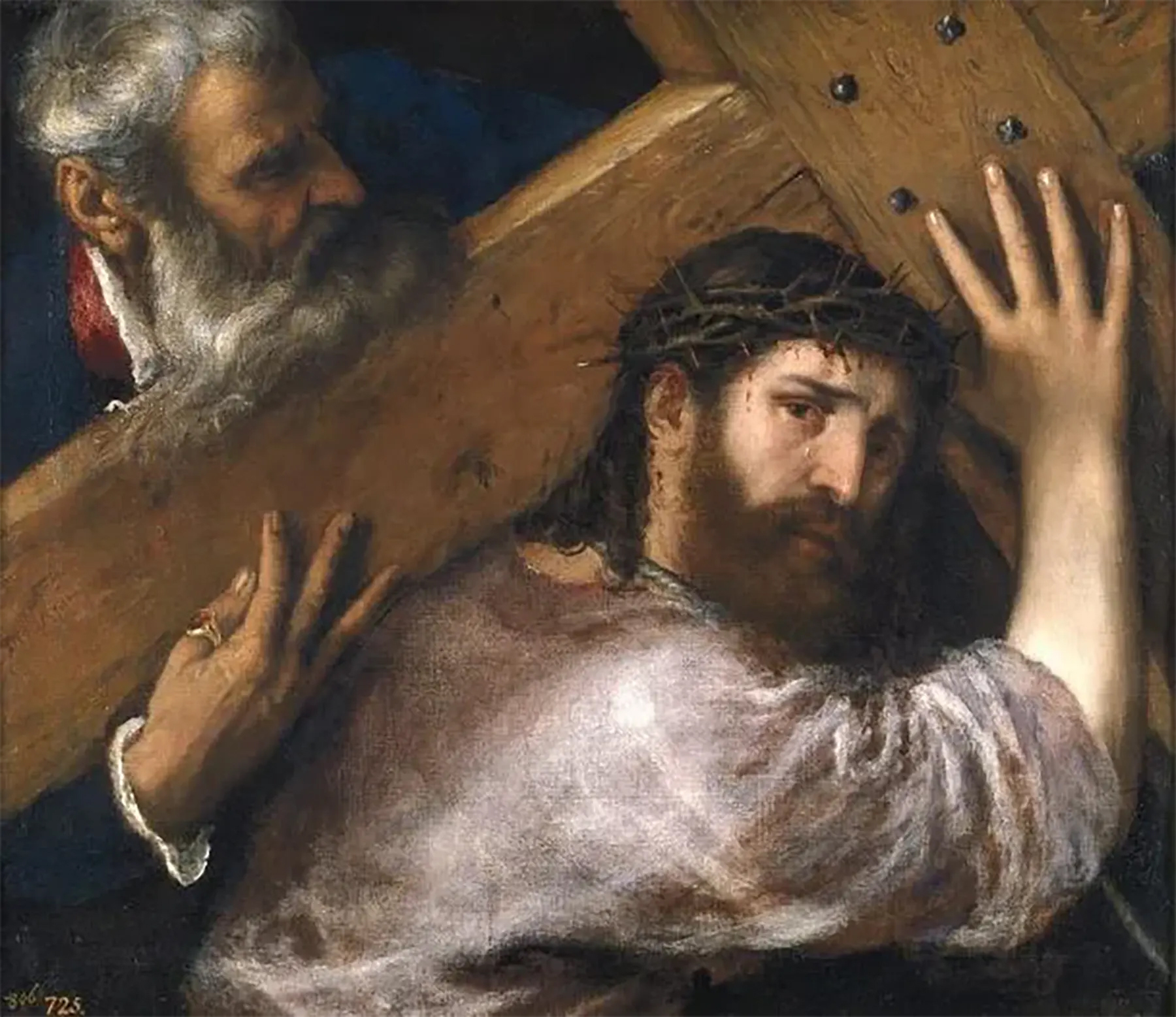 Isus Hrist Christ-Carrying-the-Cross-by-Titian-1