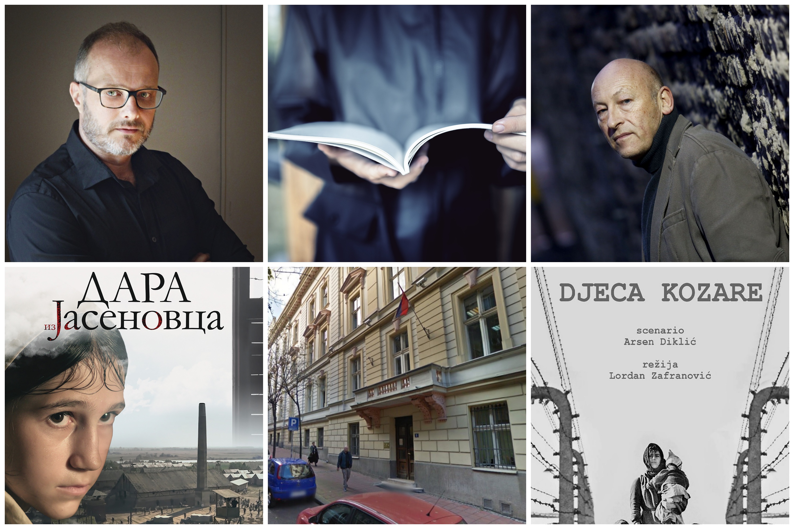 Gordan Matić, scenario, Nebojša Romčević, Dara iz Jasenovca, Zavod za intelektualnu svojinu, Djeca Kozare, kombo Foto: Maja Medić/Shutterstock/Arhiva/MCF MegaComFilm/Googlemaps/Promo