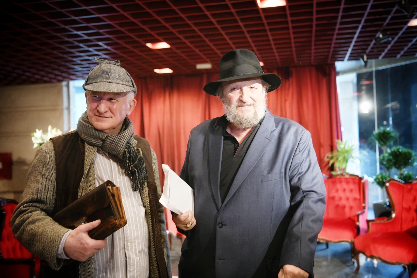 Beograd 27. februar 2021. Dodela Dobricinog prstena glumcu Petru Bozovicu u Narodnom pozorištu, u foajeu Scene Rasa Plaovic Foto:Vesna Lalić/Nova.rs