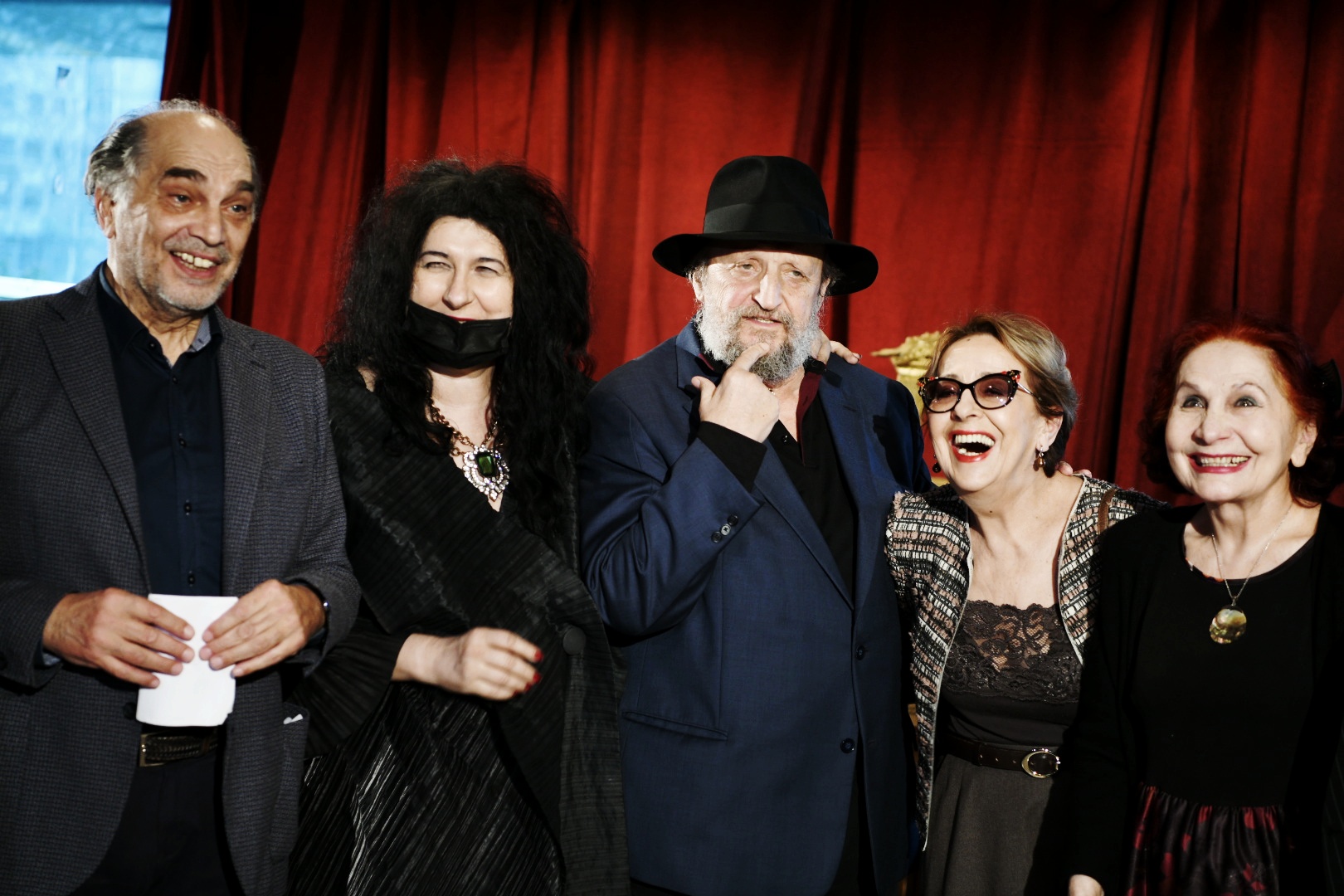 Beograd 27. februar 2021. Dodela Dobricinog prstena glumcu Petru Bozovicu u Narodnom pozorištu, u foajeu Scene Rasa Plaovic Foto:Vesna Lalić/Nova.rs