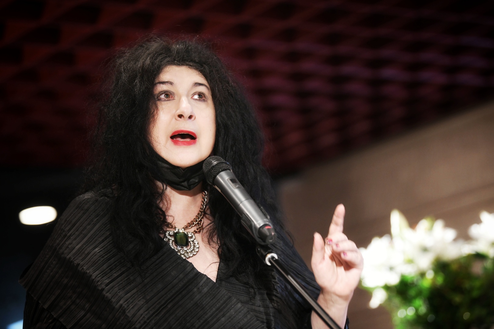 Beograd 27. februar 2021. Dodela Dobricinog prstena glumcu Petru Bozovicu u Narodnom pozorištu, u foajeu Scene Rasa Plaovic Foto:Vesna Lalić/Nova.rs