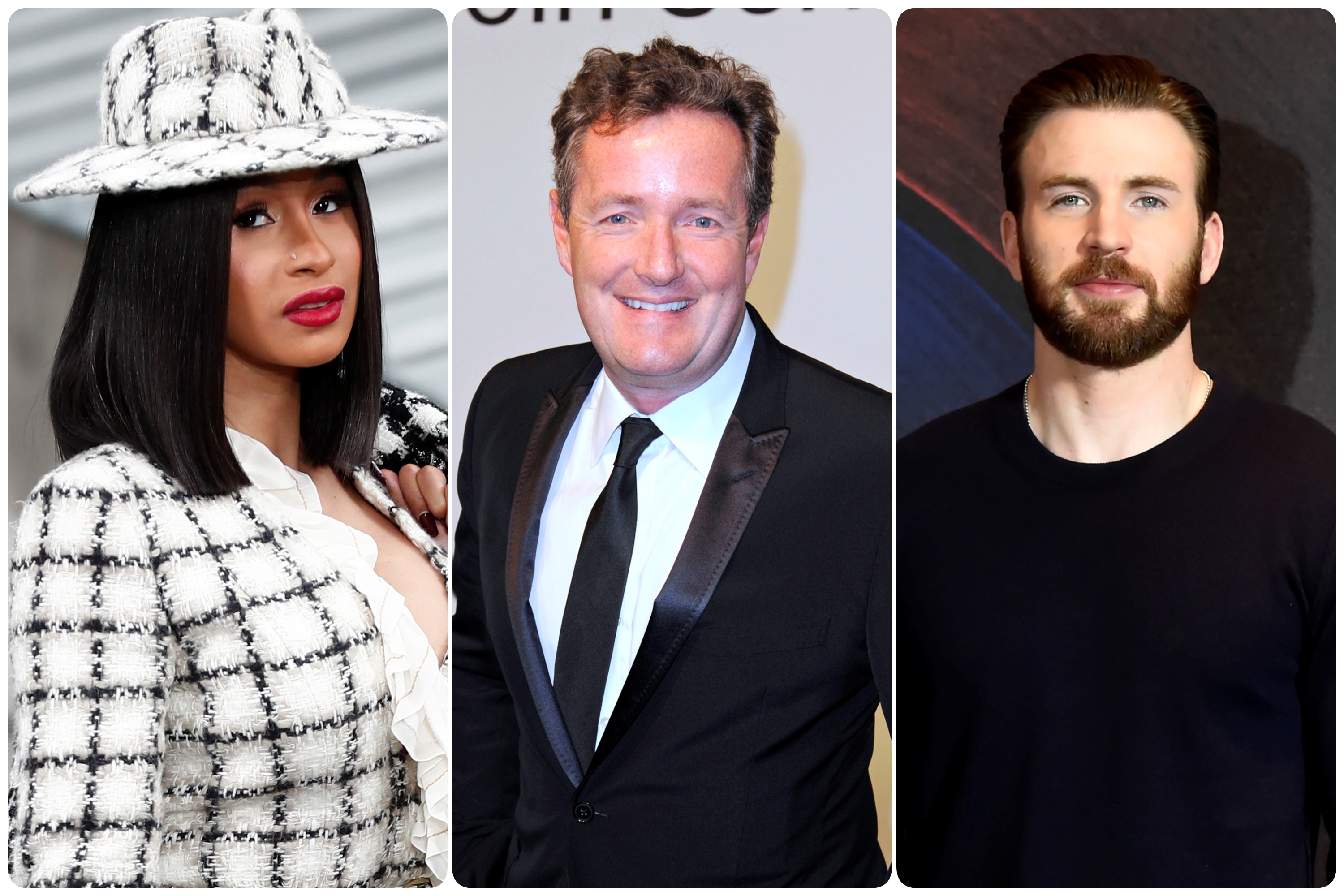 Kardi B, Pirs Morgan i Kris Evans