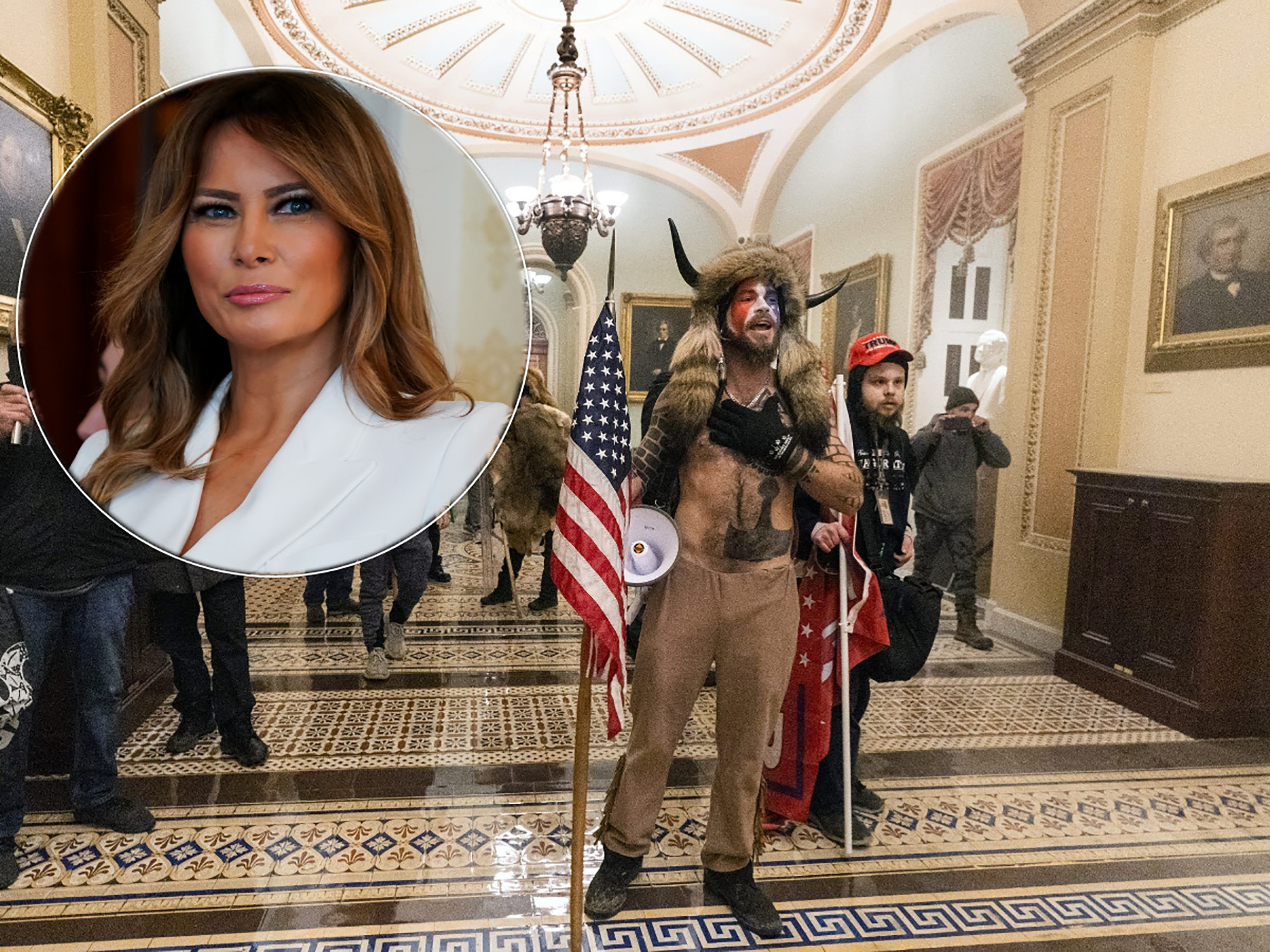 melanija tramp i protestanti