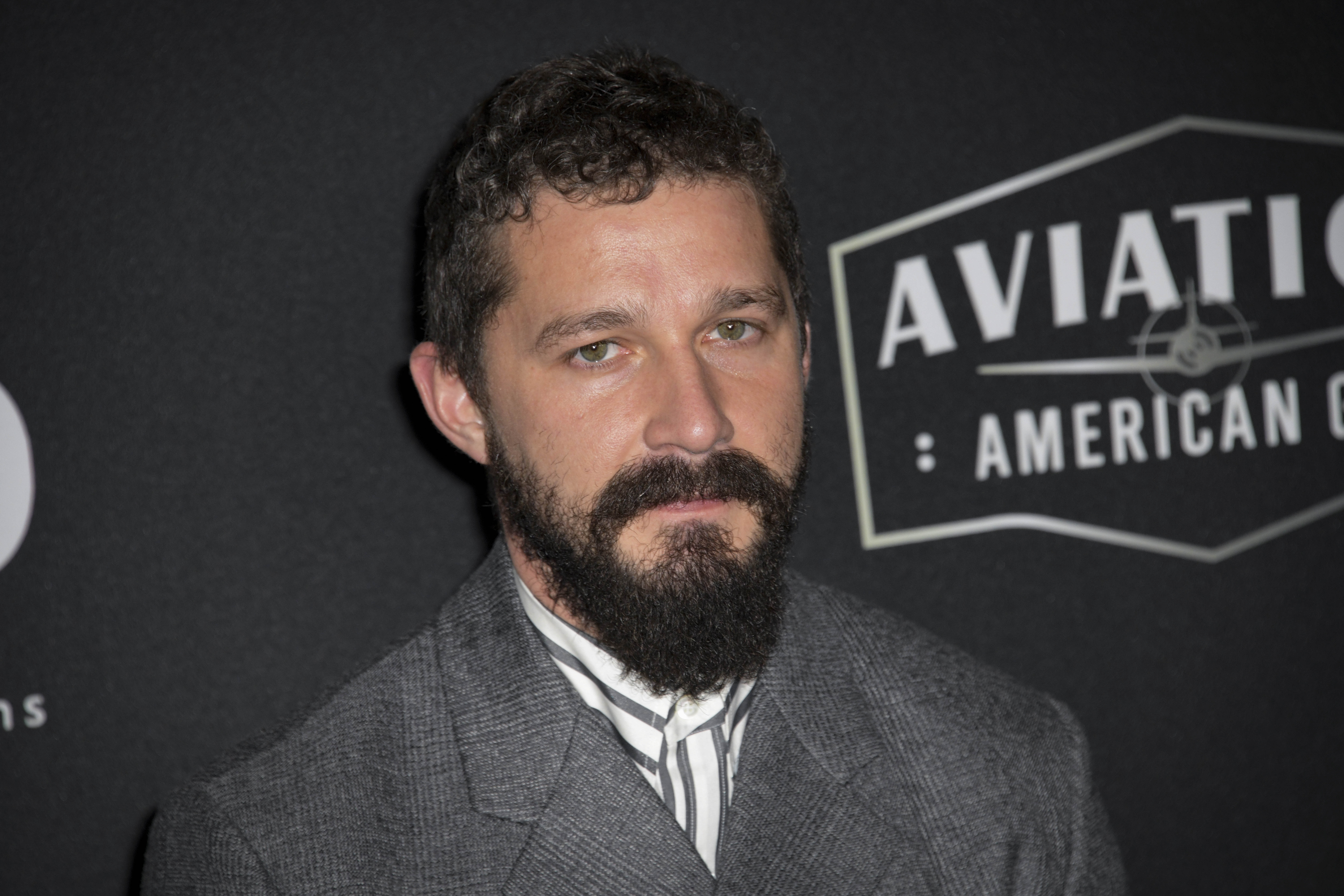 epa07970846 US actor Shia LaBeouf  poses for photographers upon arrival at the 23rd annual Hollywood Film Awards at The Beverly Hilton in Los Angeles, California, USA, 03 November 2019.  EPA-EFE/CHRISTIAN MONTERROSA