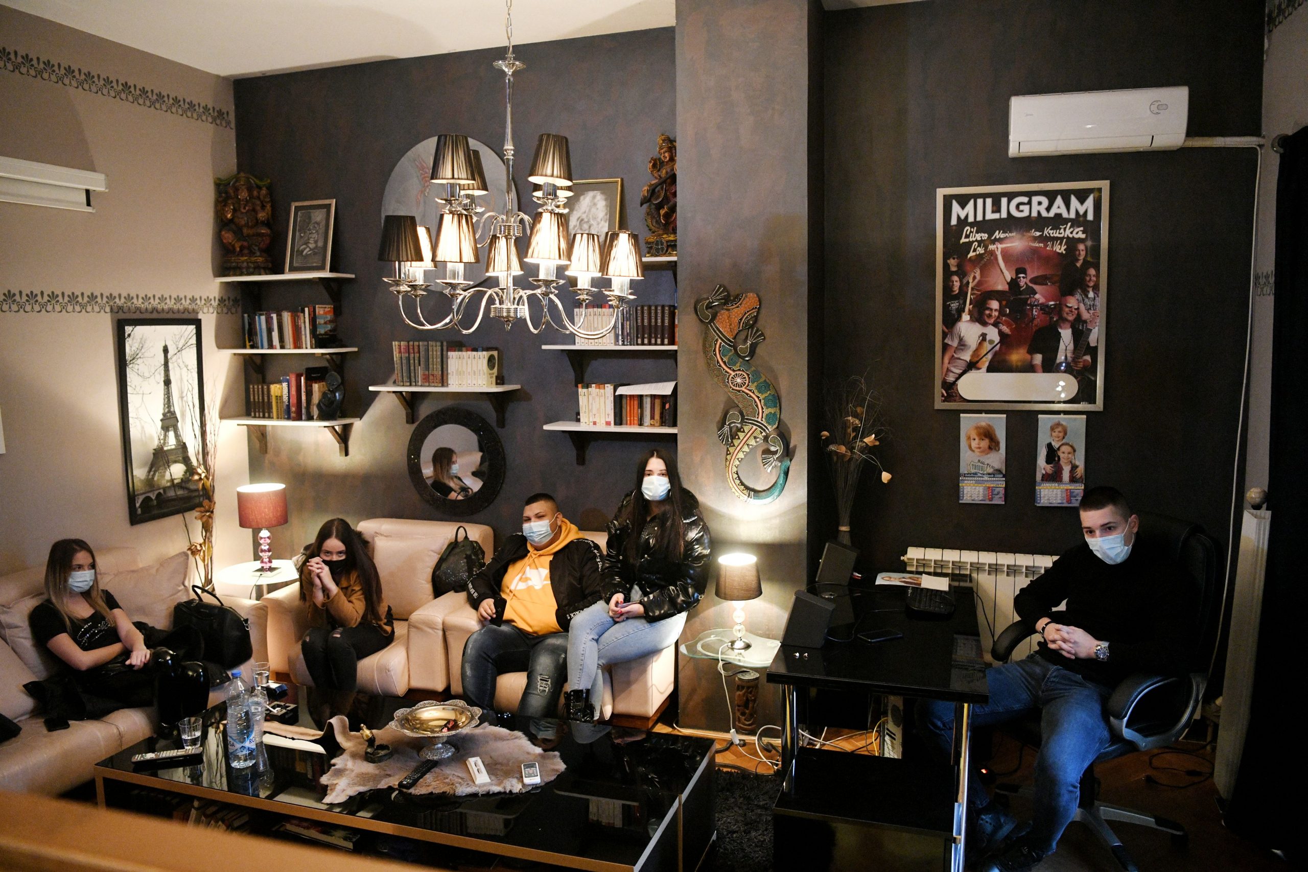 Beograd 10. januar 2021. Aleksandar Milic Mili i kandidati Zvezde granda Foto:Filip Krainčanić/Nova.rs