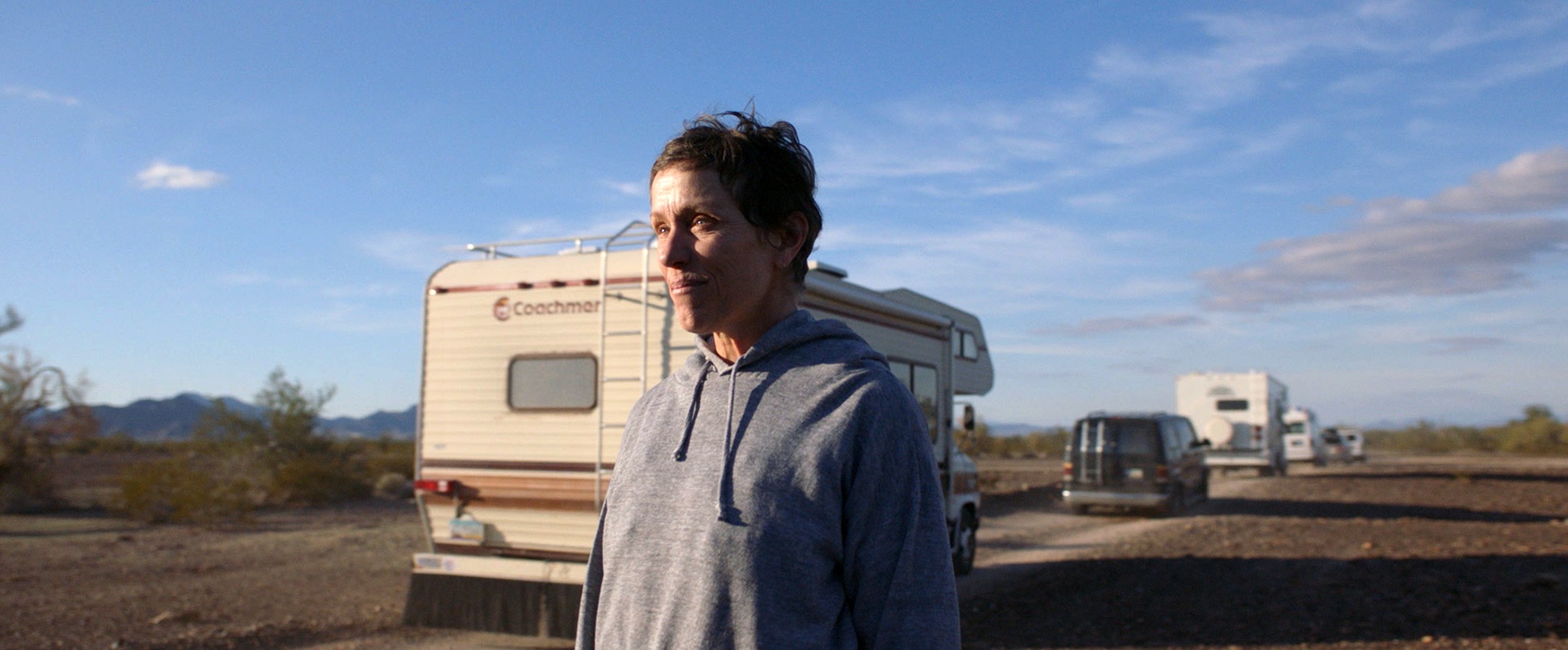 NOMADLAND, Frances McDormand, 2020.,Image: 577815896, License: Rights-managed, Restrictions: Please credit ©Searchlight Pictures/Courtesy Everett Collection, Model Release: no, Credit line: Searchlight Pictures / Everett / Profimedia