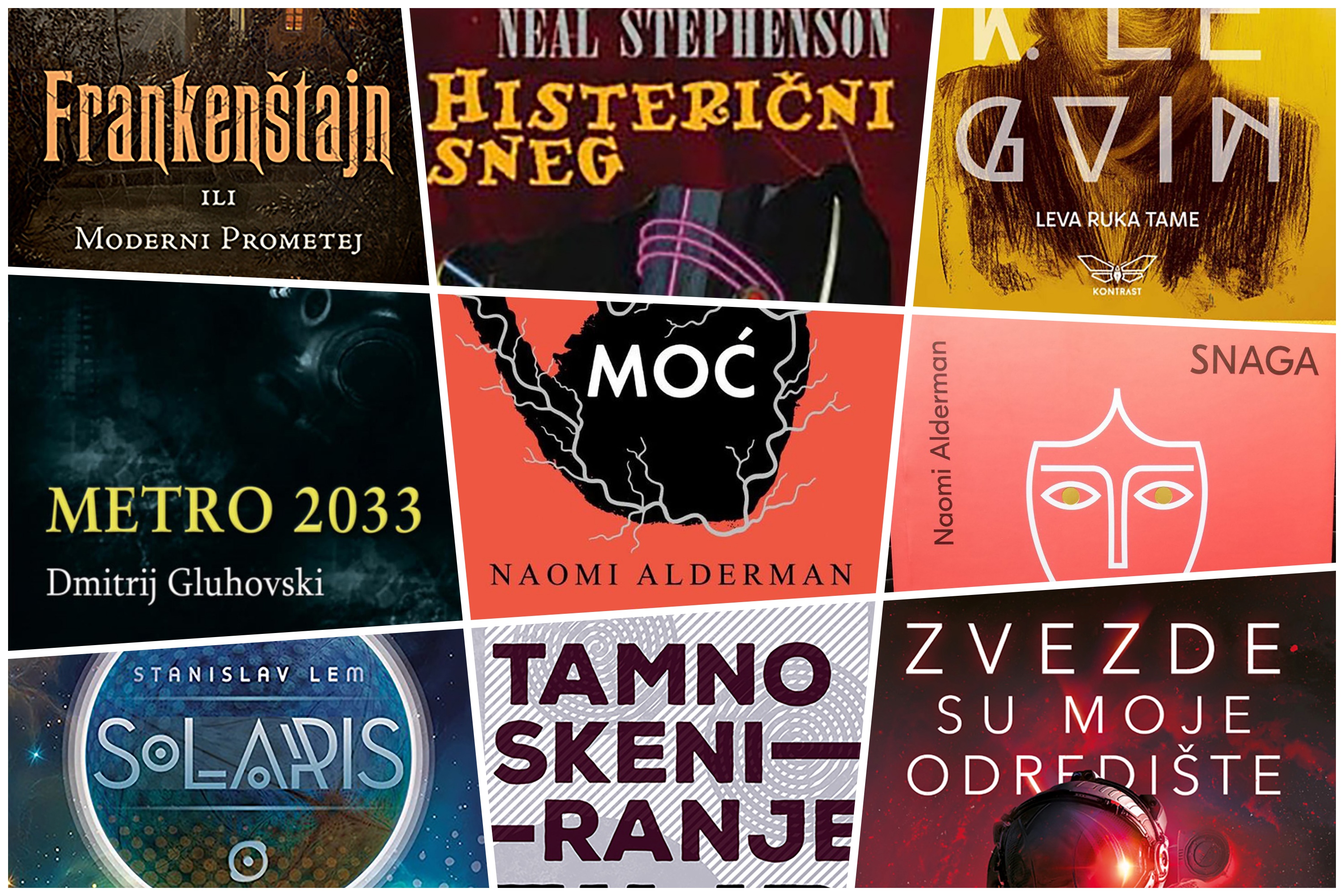 Knjige, naučna fantastika, kombo Foto: Promo