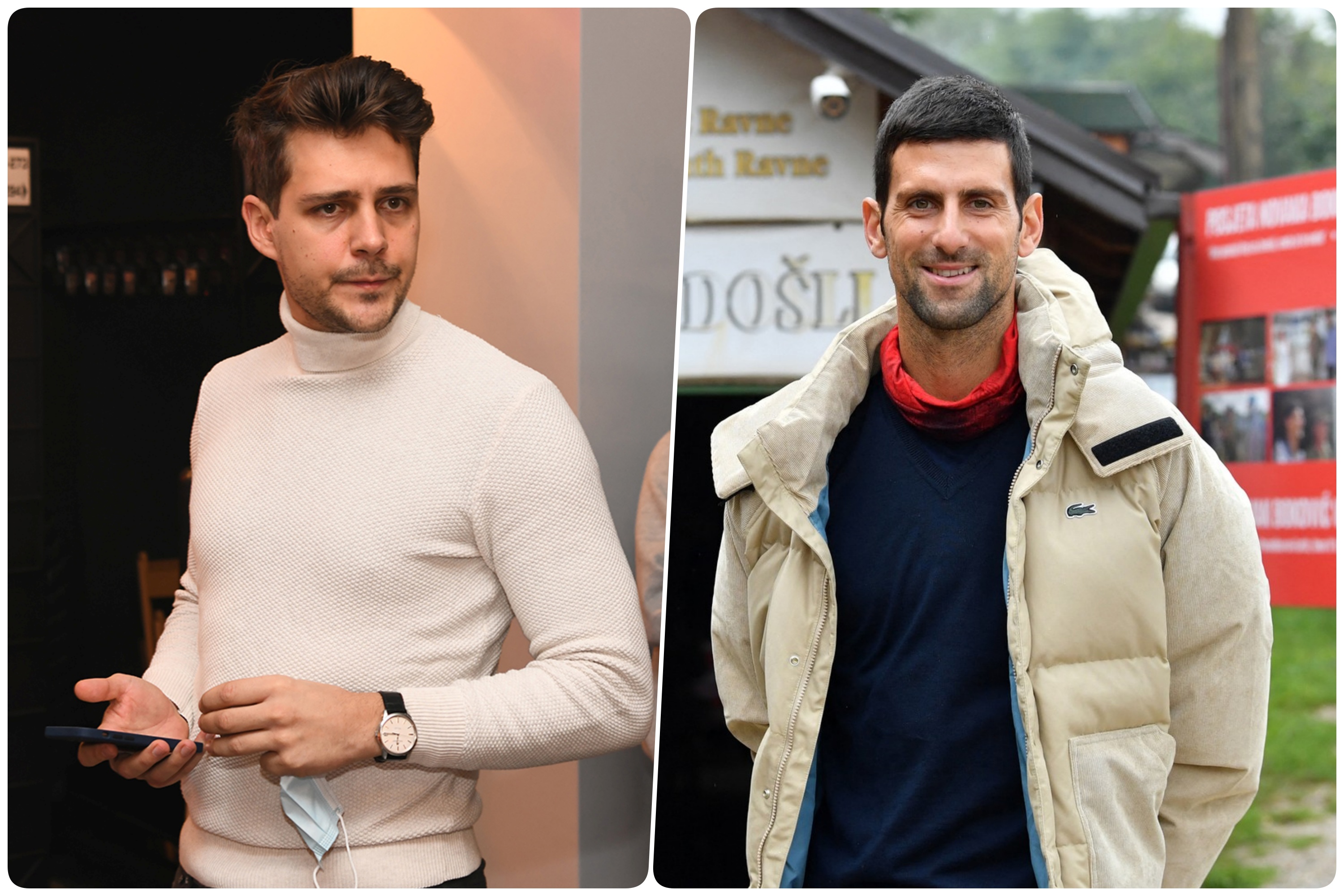 Milos Bikovic i Novak Djokovic