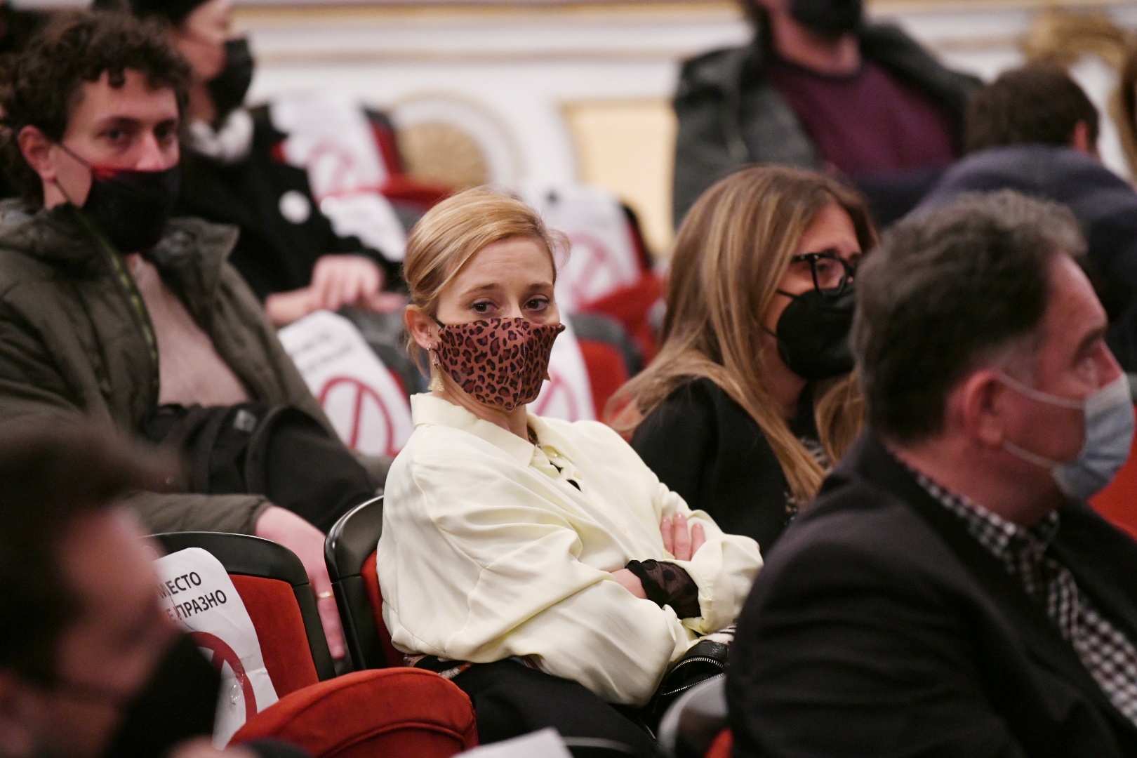 Beograd 11. mart 2021. Komemoracija povodom smrti glumca Borisa Komnenica na Velikoj sceni Narodnog pozorišta u Beogradu Foto:Vesna Lalić/Nova.rs