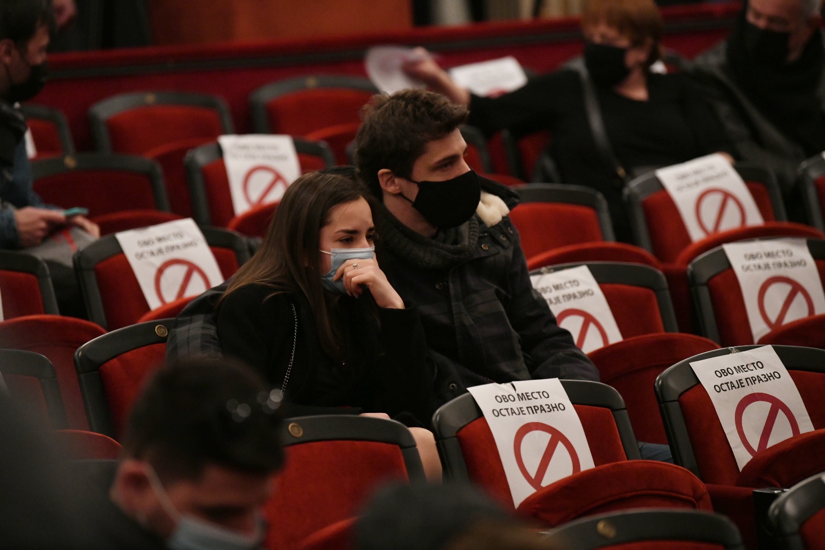 Beograd 11. mart 2021. Vučić Perović Komemoracija povodom smrti glumca Borisa Komnenica na Velikoj sceni Narodnog pozorišta u Beogradu Foto:Vesna Lalić/Nova.rs