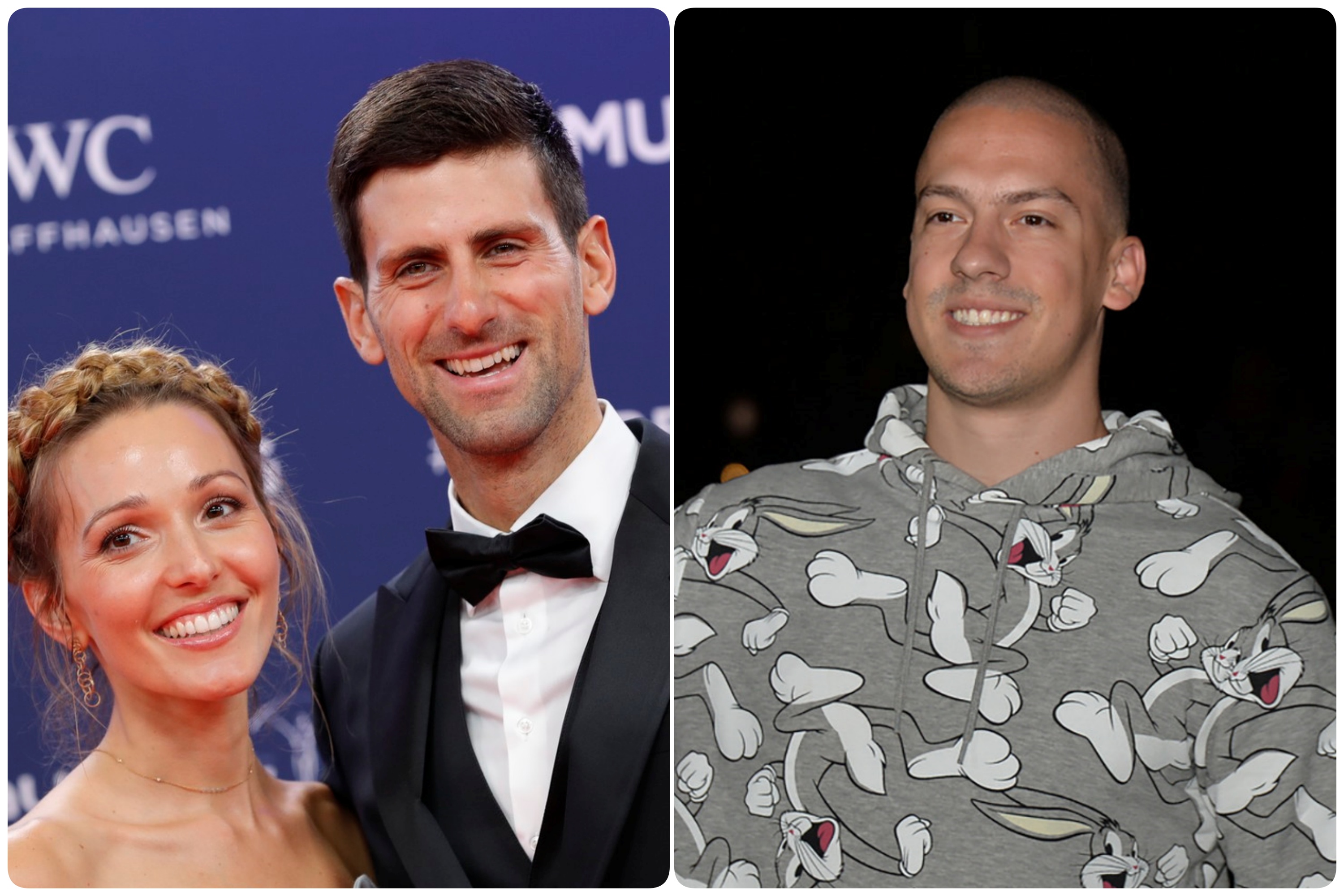 Jelena Djokovic Novak Djokovic i Baka Prase