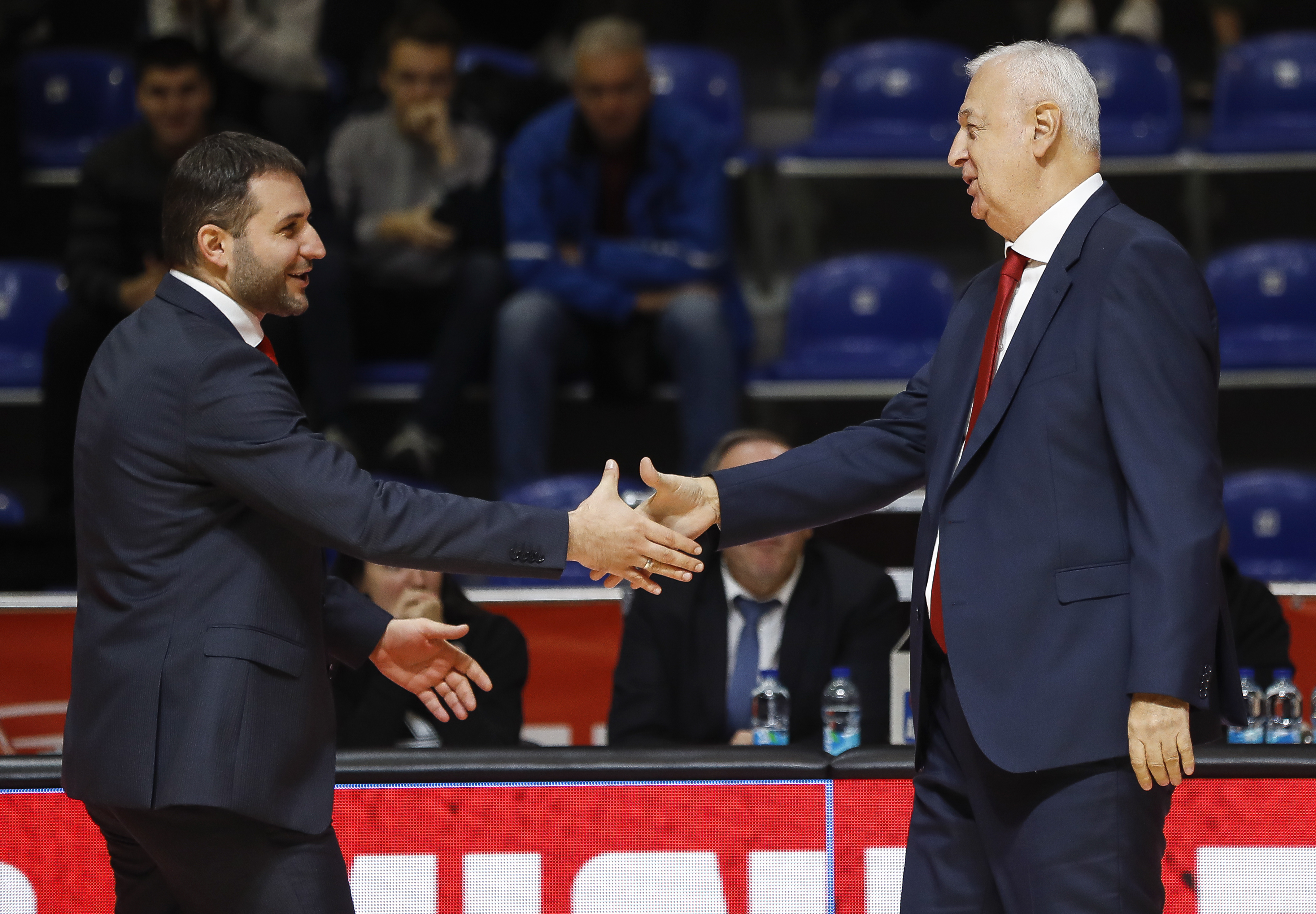 Kosarka Basketball ABA season 2019-2020
Crvena Zvezda v FMP
head coach Vladimir Jovanovic (L) and head coach Dragan Sakota
Beograd, 08.12.2019
foto: Srdjan Stevanovic/Starsportphoto ©