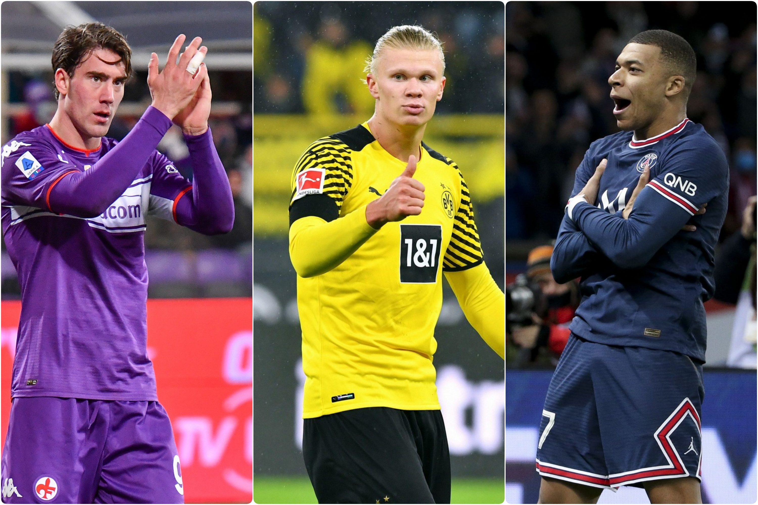 Vlahovic, Haaland i Mbappe