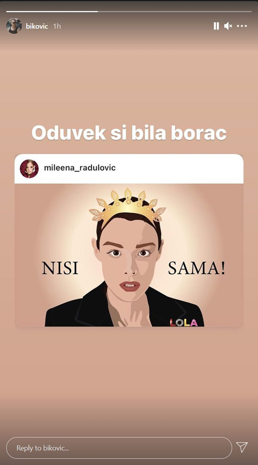 Miloš Biković podrška Milena Radulović