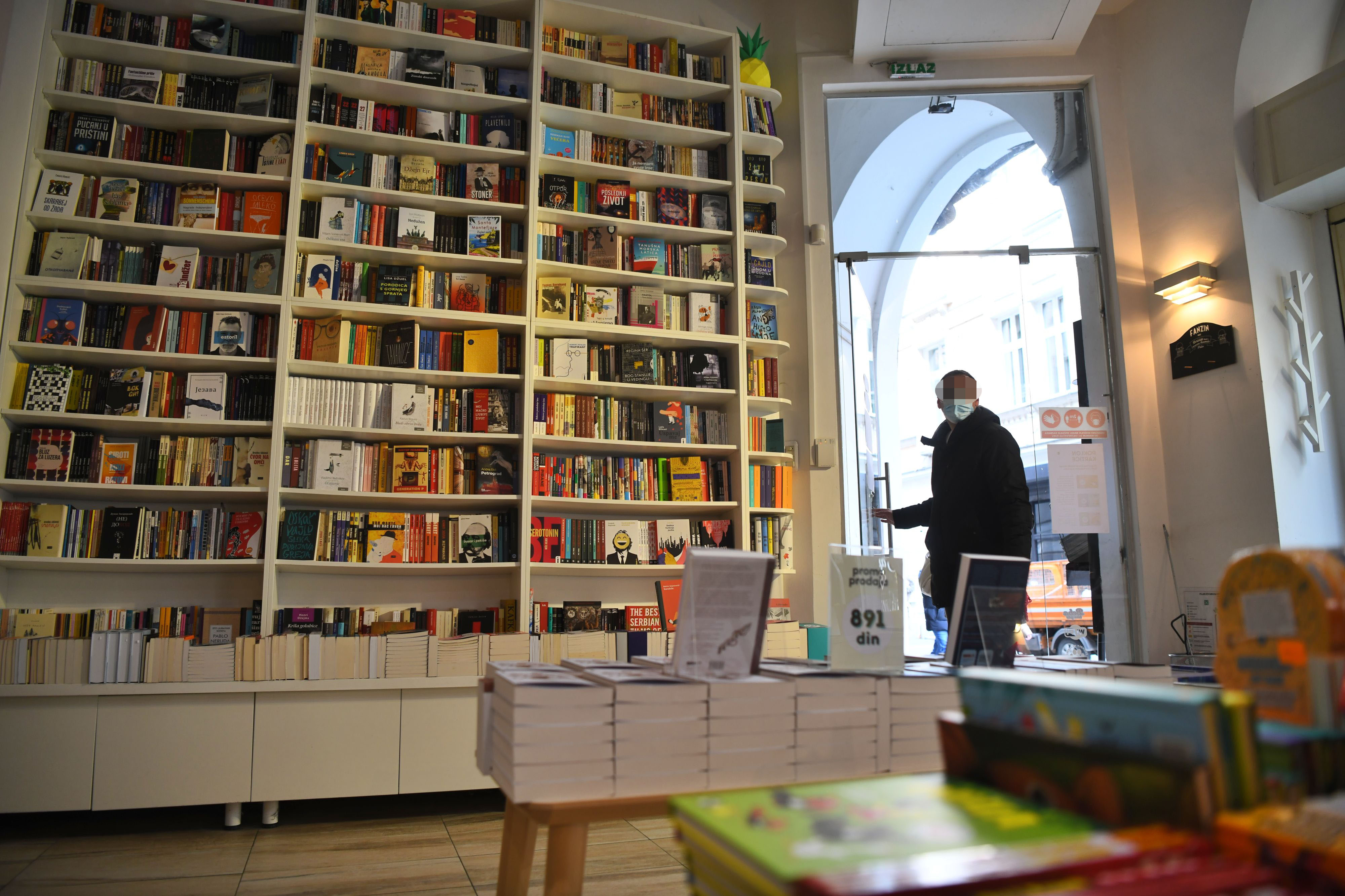 Beograd 20.03.2021. Knjižara, Booka, Buka, otvorena knjižara, koronavirus Foto: Filip Krainčanić/Nova.rs
