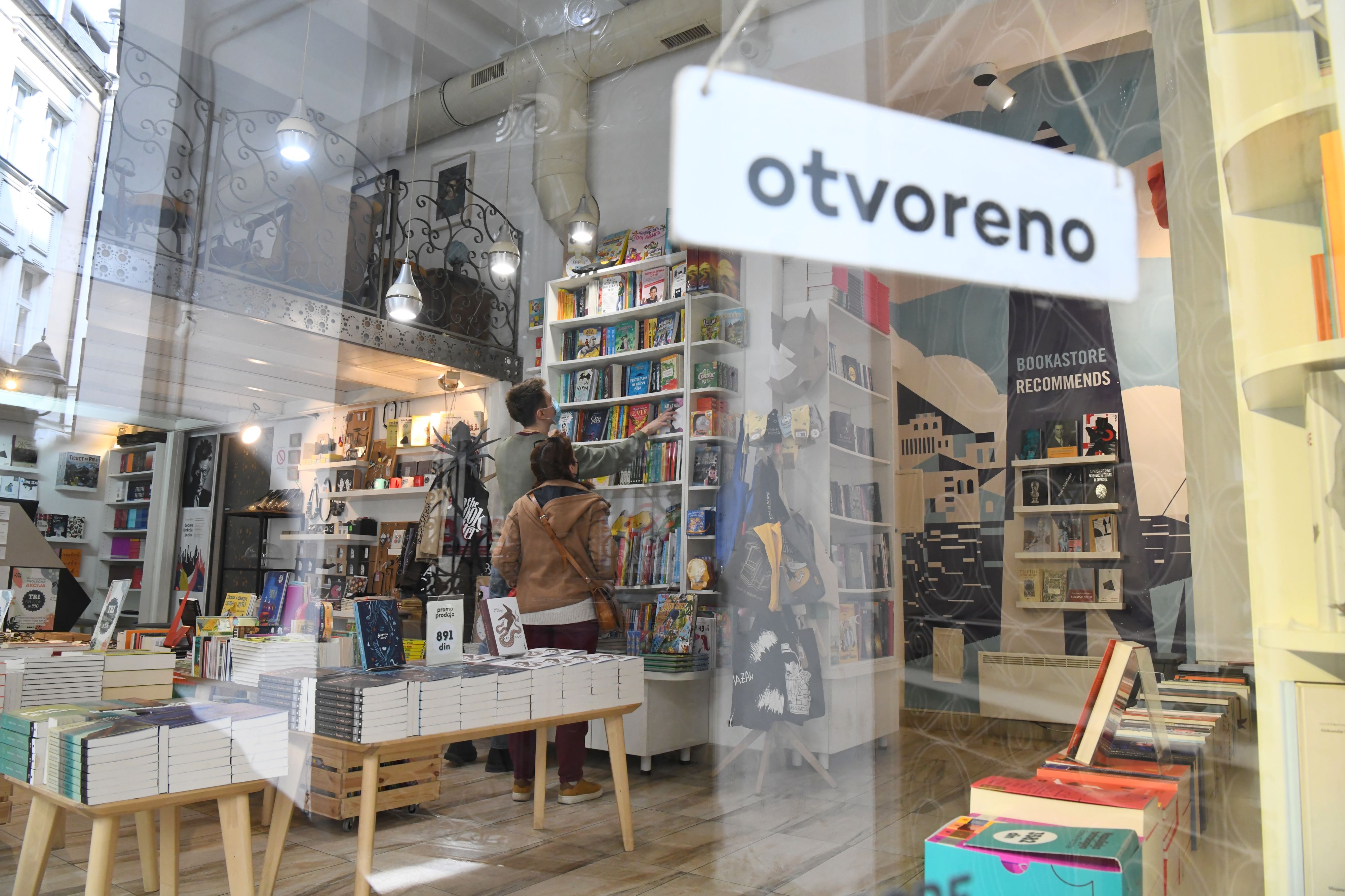 Beograd 20.03.2021. Knjižara, Booka, Buka, otvorena knjižara, koronavirus Foto: Filip Krainčanić/Nova.rs