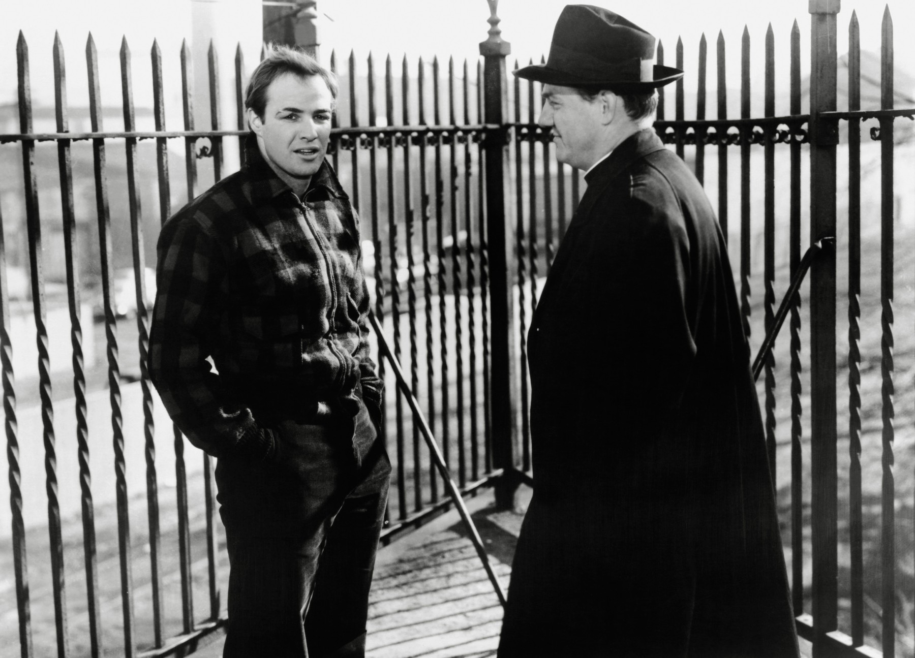 Marlon Brando, Karl Malden, "On The Waterfront", 1954 Columbia Pictures,Image: 191440997, License: Rights-managed, Restrictions: For Editorial Use Only -, Model Release: no, Credit line: The Hollywood Archive / Hollywood Archive / Profimedia