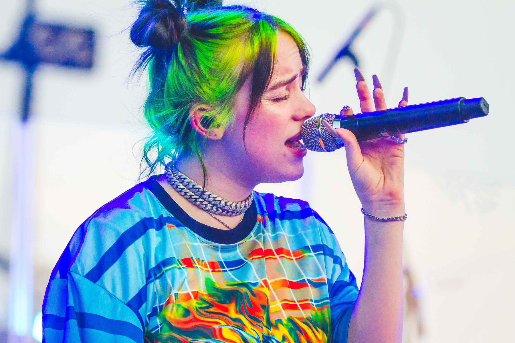 Italy: The American singer Billie Eilish