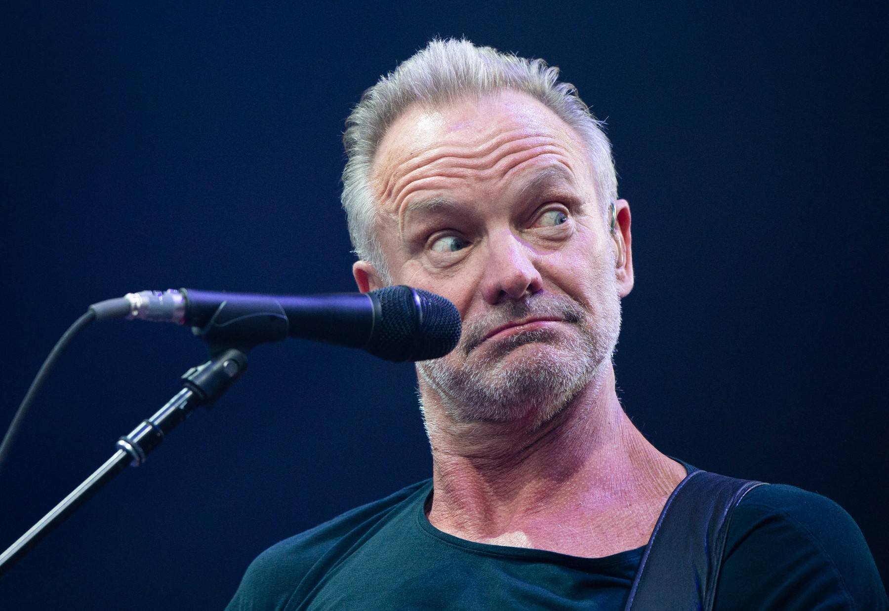 English musician Sting performs on stage in Hanover, western Germany on June 6, 2109.,Image: 443951834, License: Rights-managed, Restrictions: Germany OUT, Model Release: no, Credit line: Christophe Gateau / AFP / Profimedia
