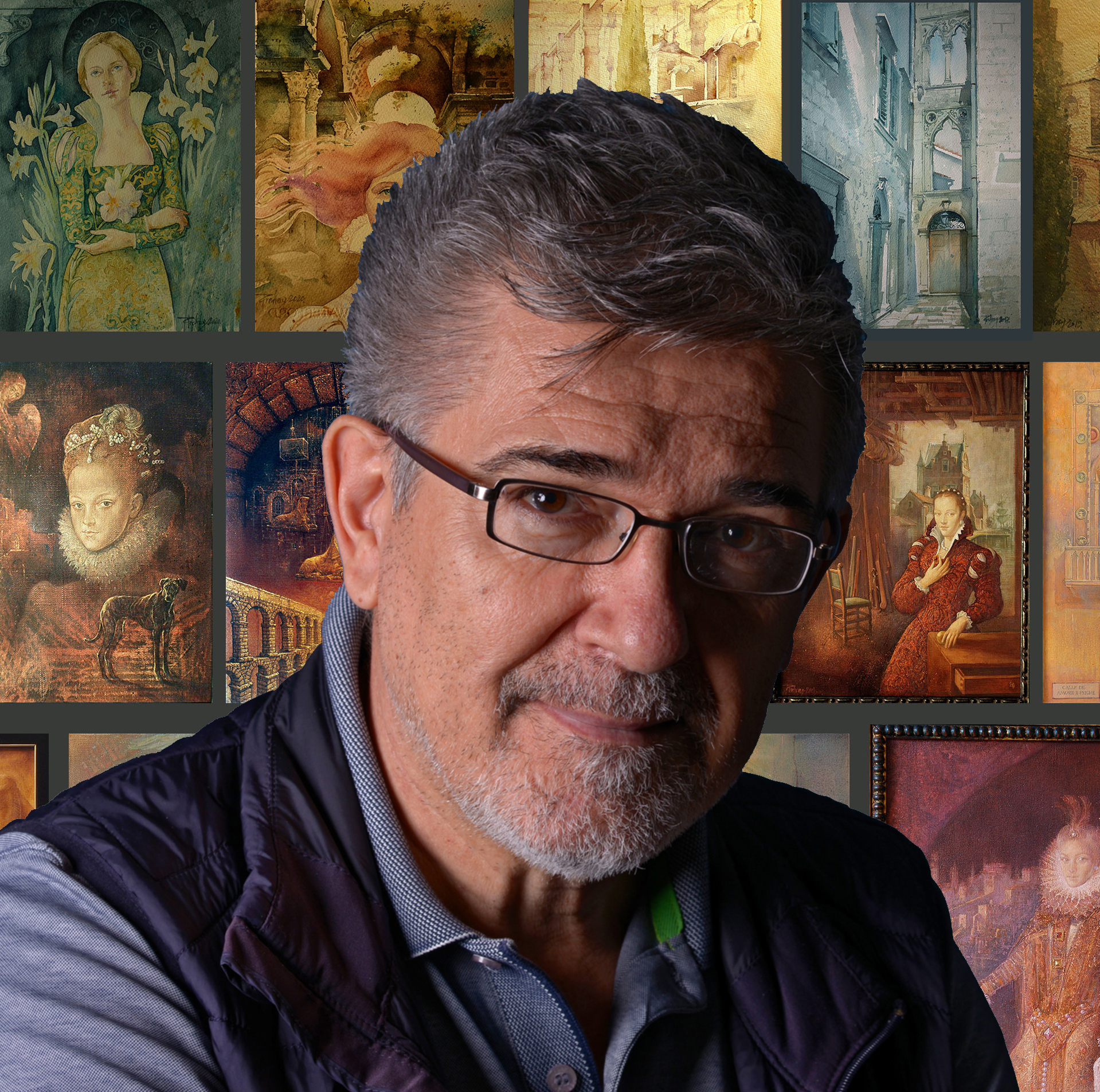 Predrag Peđa Milošević, Predrag Pedja Milošević, slikar, izložba slika Foto: Dragan Obrić/Promo