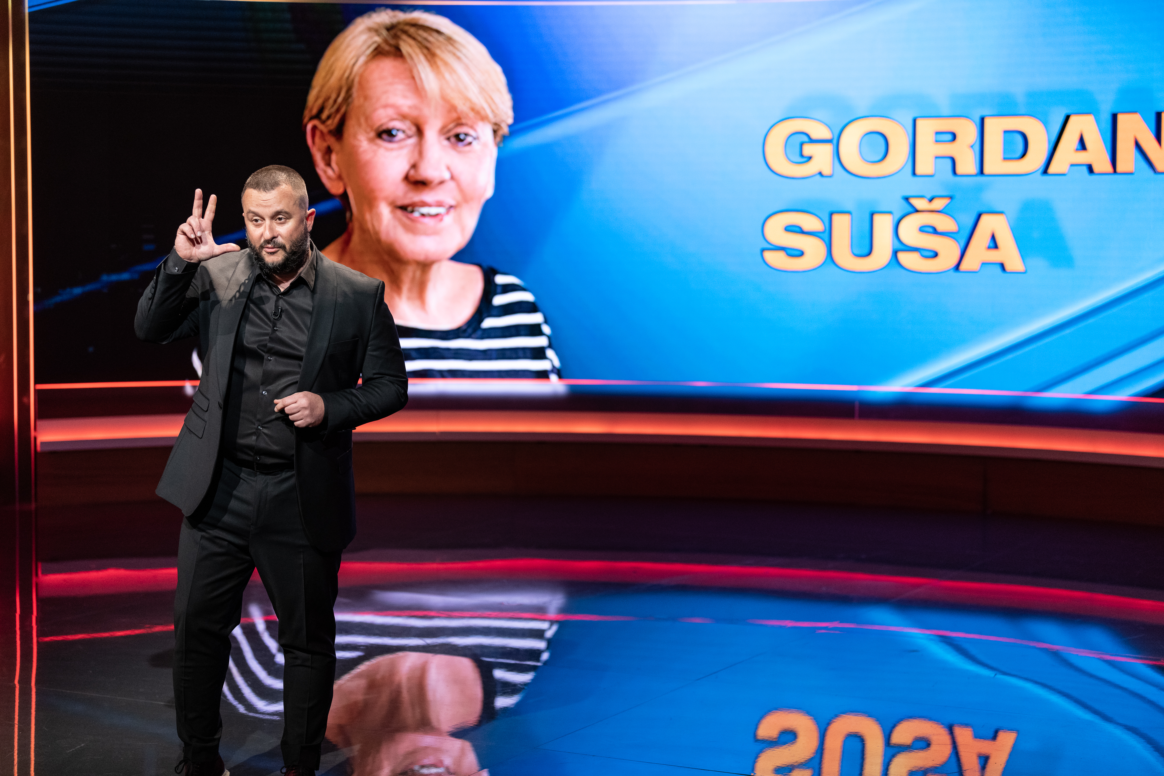 Gordana Suša, Ivan Ivanović, emisija Veče sa Ivanom Ivanovićem Foto: Ivan Ivanović/Nova S