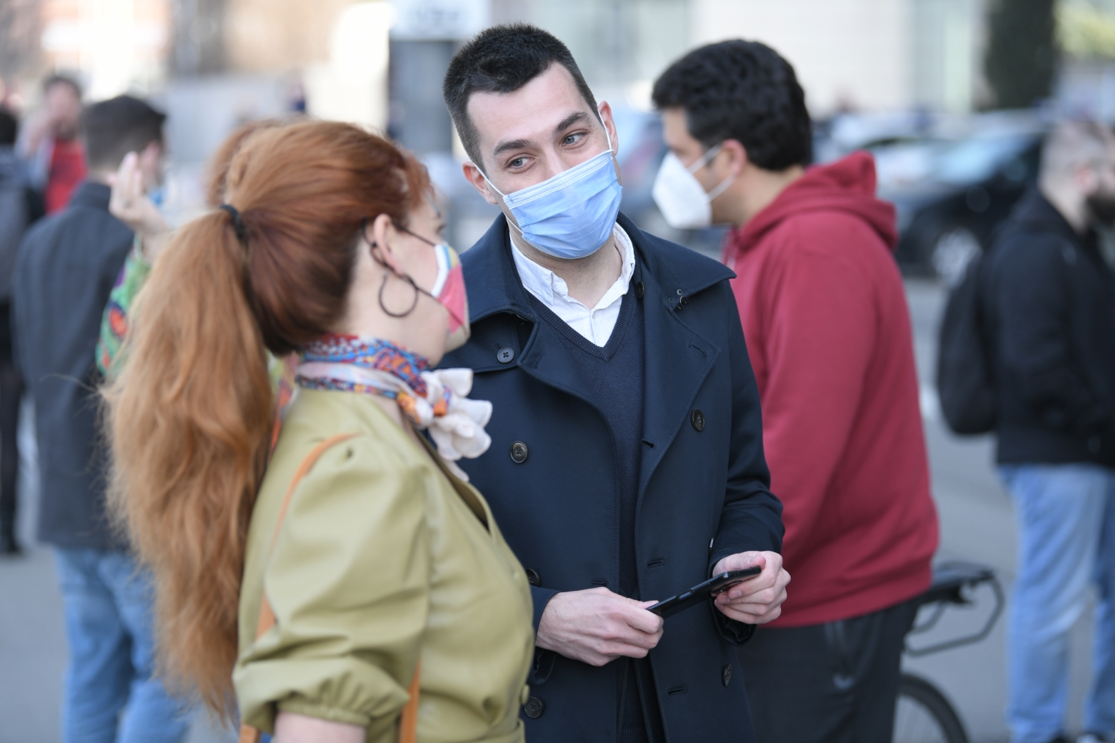 Beograd 27. mart 2021. Protest umetnika ispred zgrade BIGZ-a i iseljenja iz iste Foto:Dragan Mujan/Nova.rs