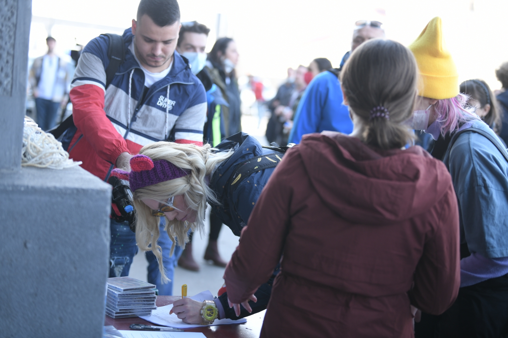 Beograd 27. mart 2021. Protest umetnika ispred zgrade BIGZ-a i iseljenja iz iste Foto:Dragan Mujan/Nova.rs