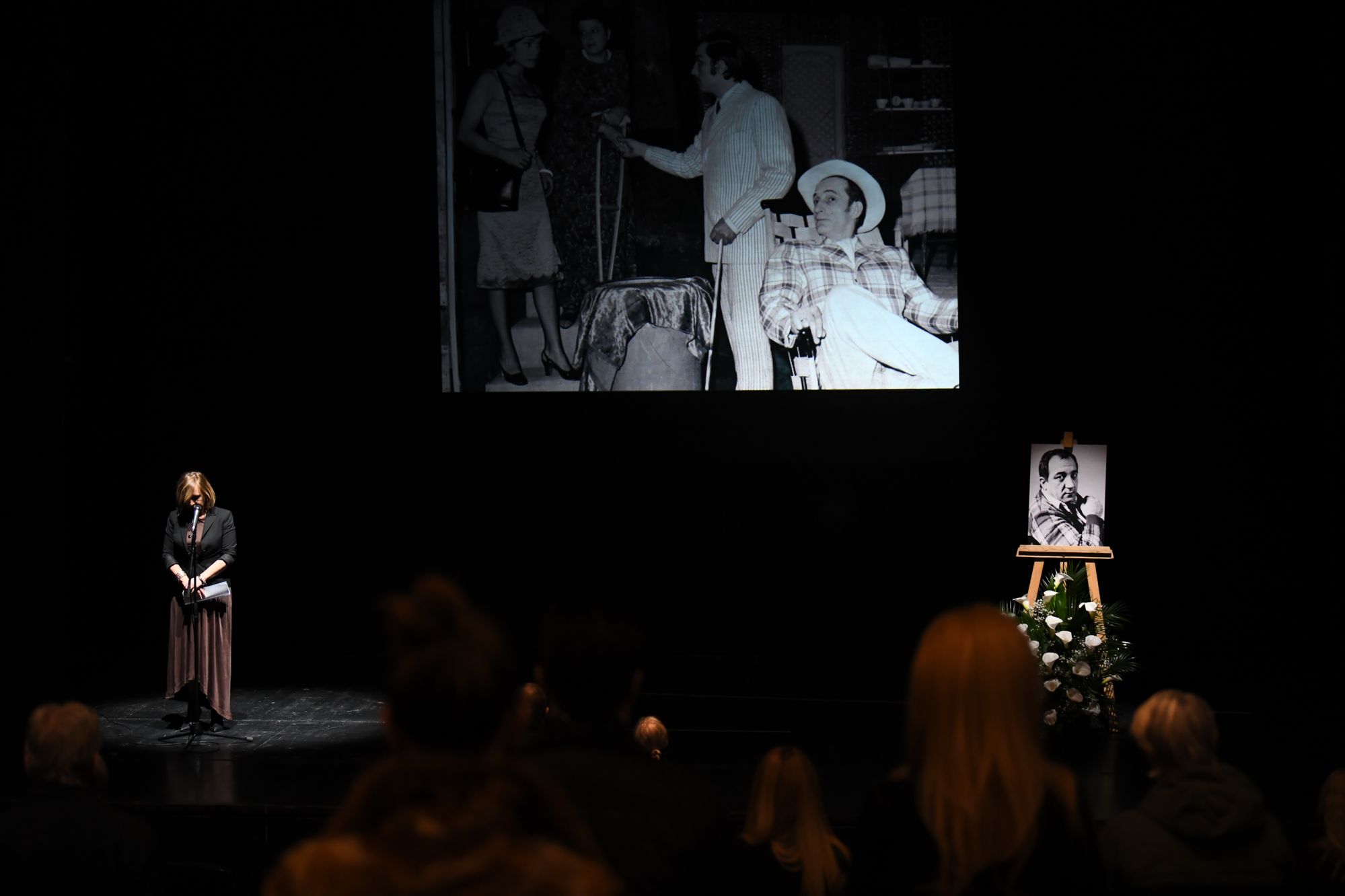 Beograd 05.02.2021. Komemoracija Ivanu Bekjarevu u Jugoslovenskom dramskom pozorištu. Ivan Bekjarev, JDP, Jugoslovensko dramsko pozorište Foto: Goran Srdanov/Nova.rs