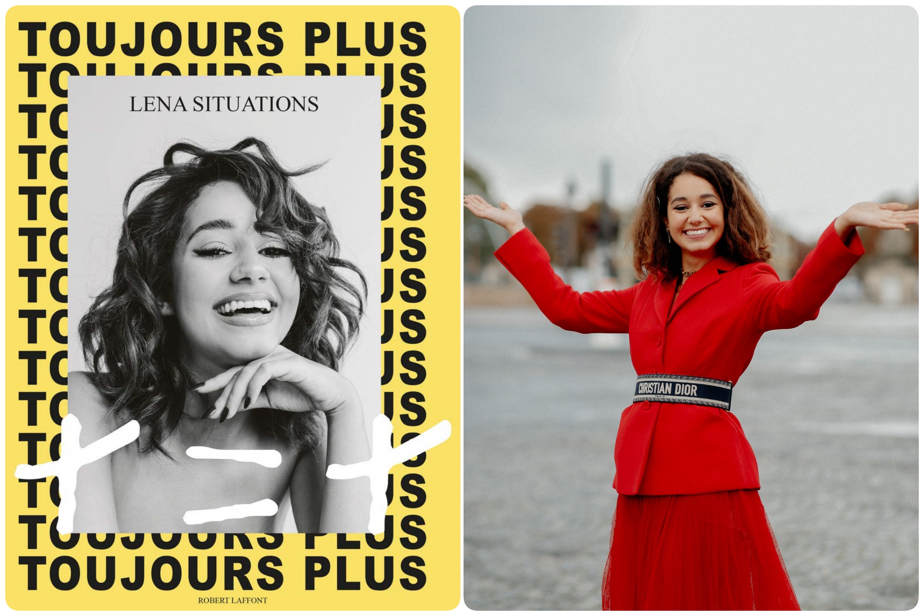 Léne Mahfouf, alias Léna Situations, i omot knjige Toujours Plus
