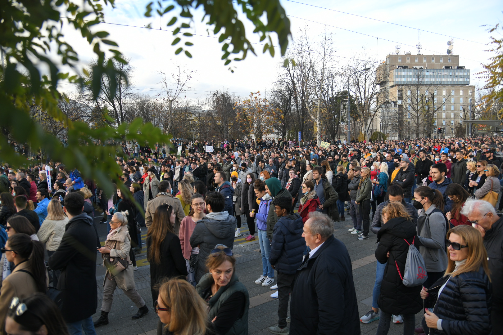 Beograd 28.11.2021. Terazije, Terazijska česma, protest, ekologija, nastavak Ekološkog ustanka, pokret za bezopasan, bezbedan vazduh Foto:Nemanja Jovanović/Nova.rs