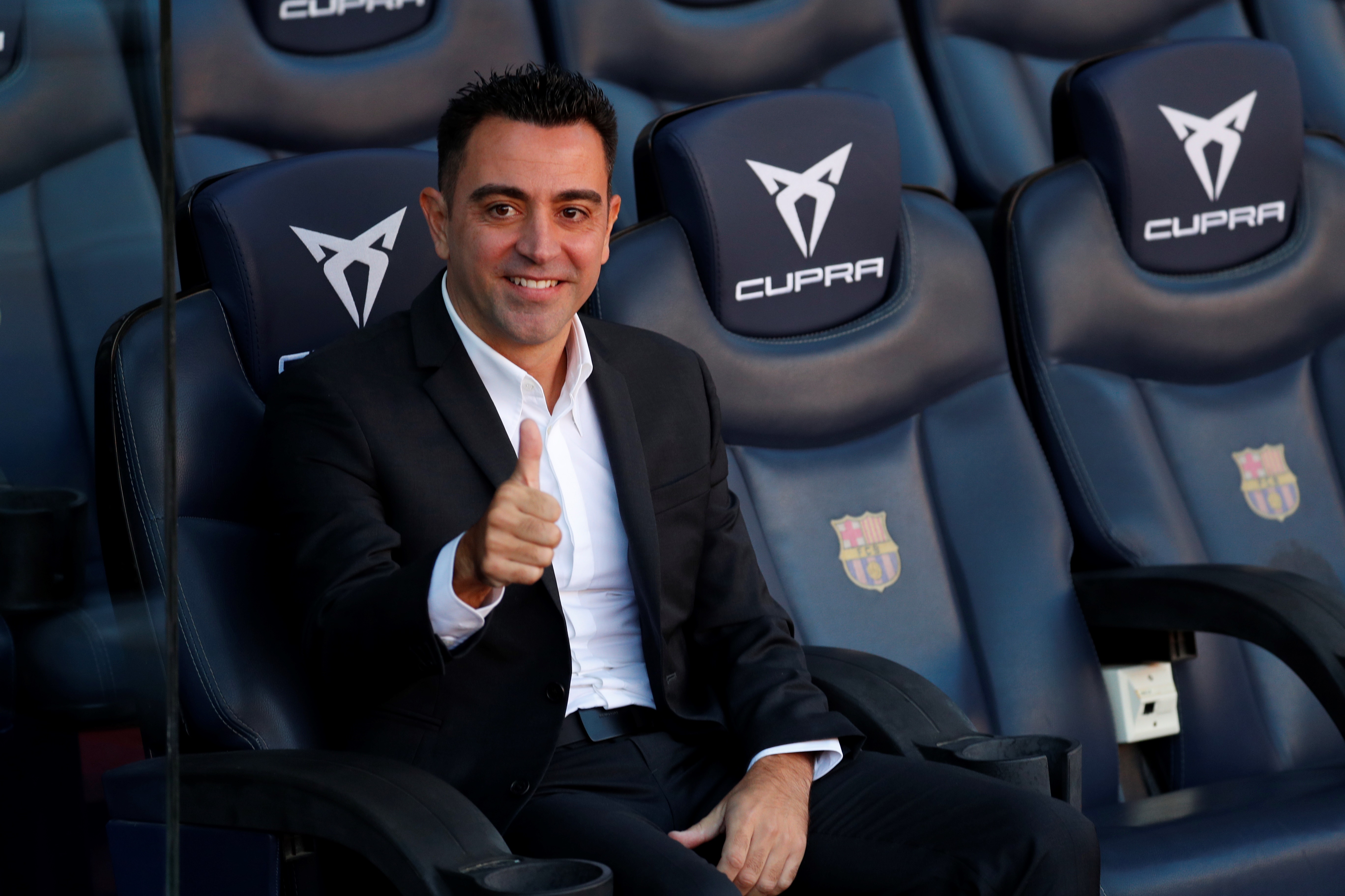 Xavi Hernandez presentation with FC Barcelona