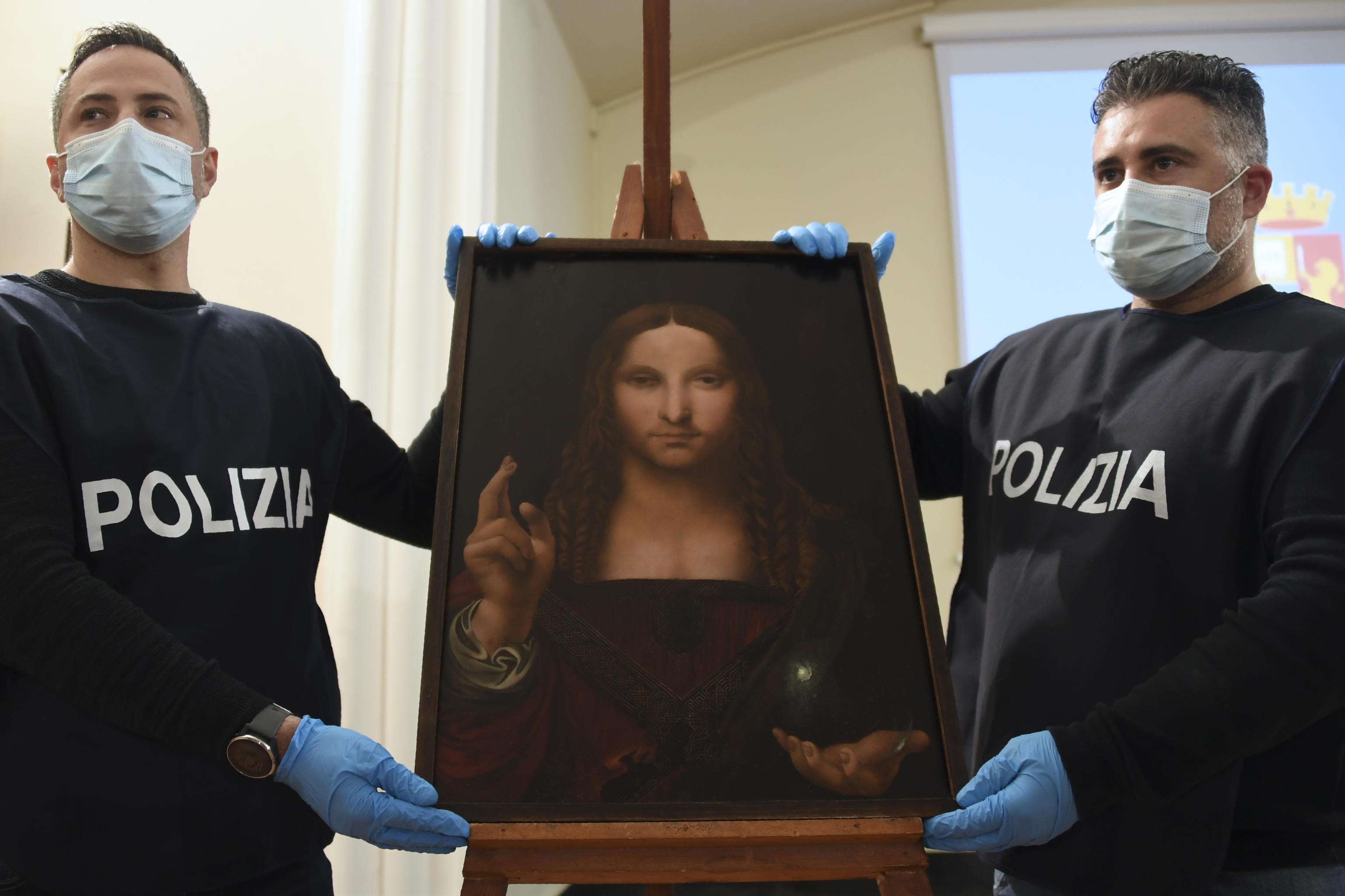 Salvator Mundi: stolen Leonardo-school painting found in Naples flat
