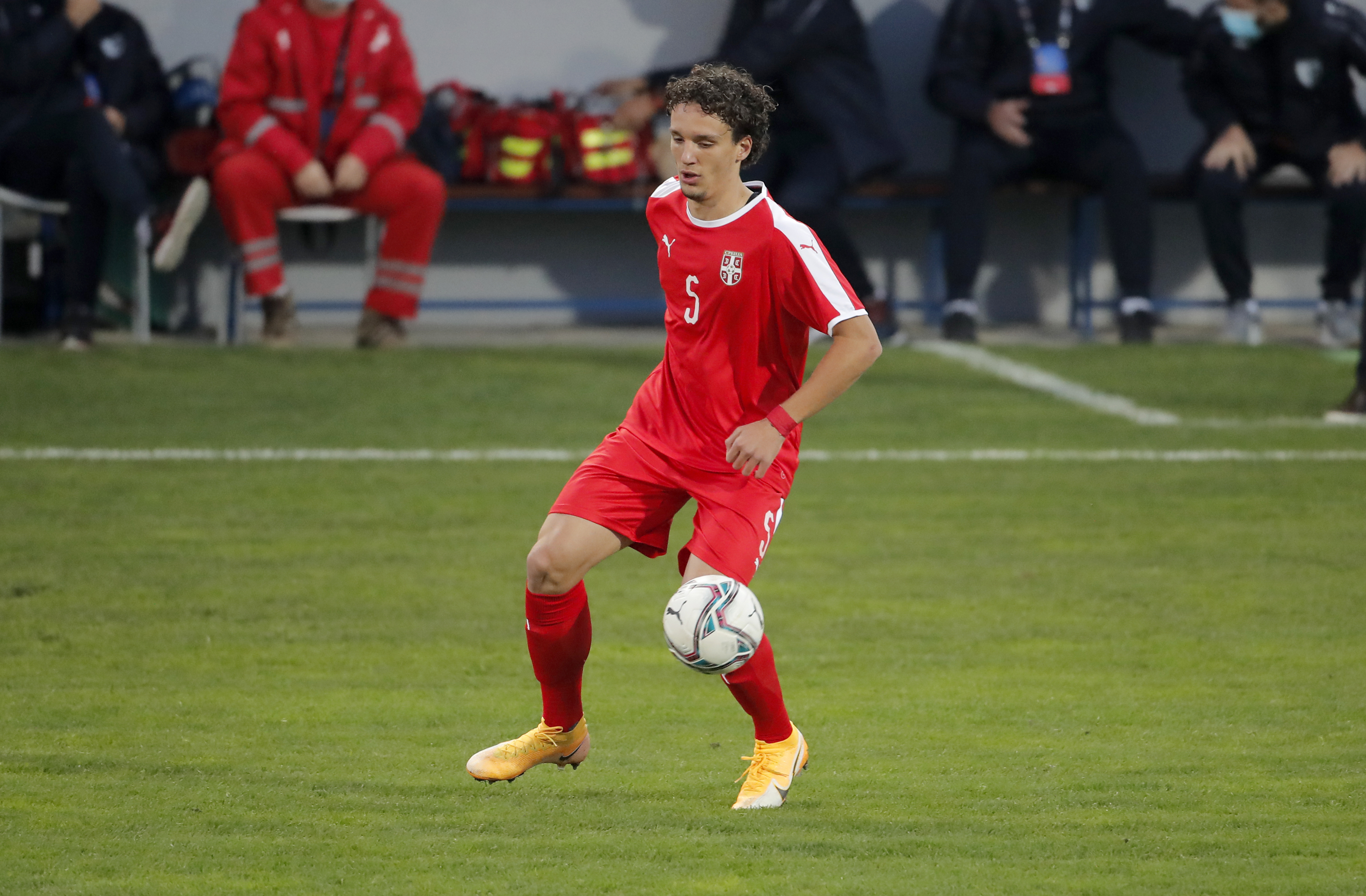 U21 Serbia - Poland football fudbal Srbija - Poljska reprezentacija, national team, Gornji Milanovac, Srbija, Oktobar 9, 2020. 9.10.2020.