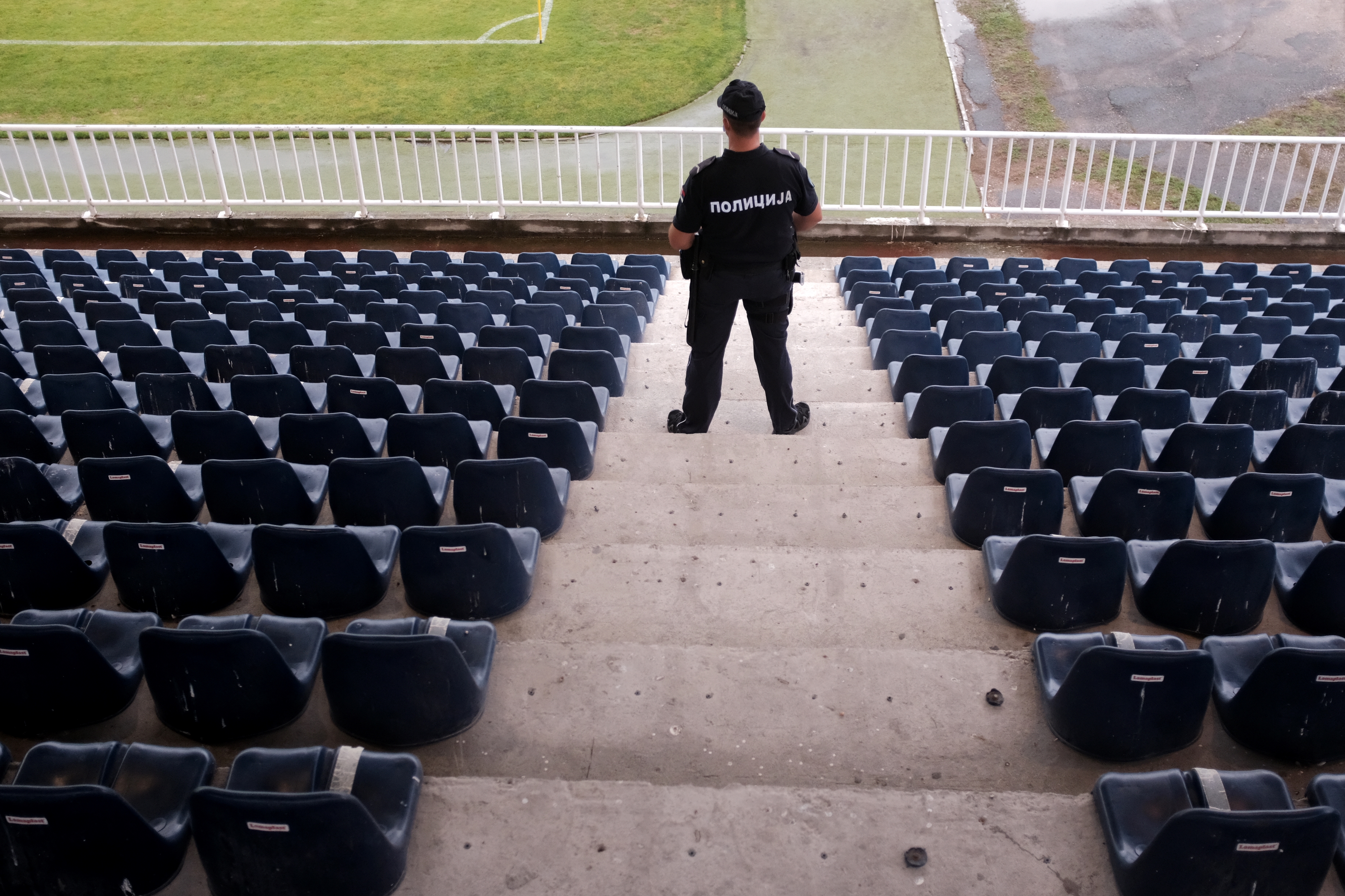 Fudbal Linglong Super League Season 2020-2021
FK Novi Pazar v FK Javor Matis Ivanjica
City Stadium Novi Pazar ilustracija Illustration Policija Police
Novi Pazar, 15.08.2020.
foto: Irfan Licina/Starsportphoto ©