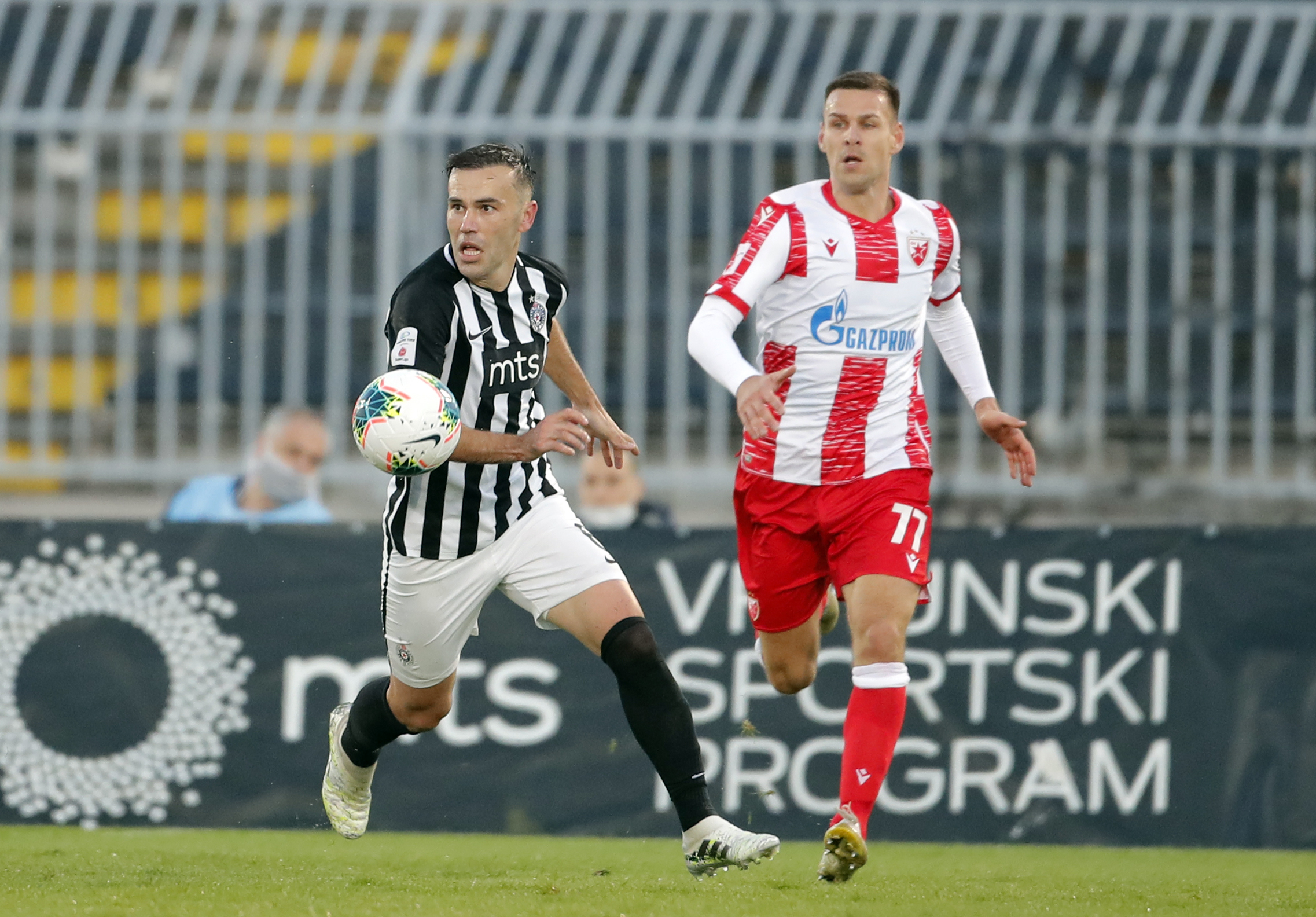 Belgrade, Serbia, October 18. 2020. Superliga, Super liga Srbije, Partizan -  Crvena Zvezda, Beopgrad, Srbija