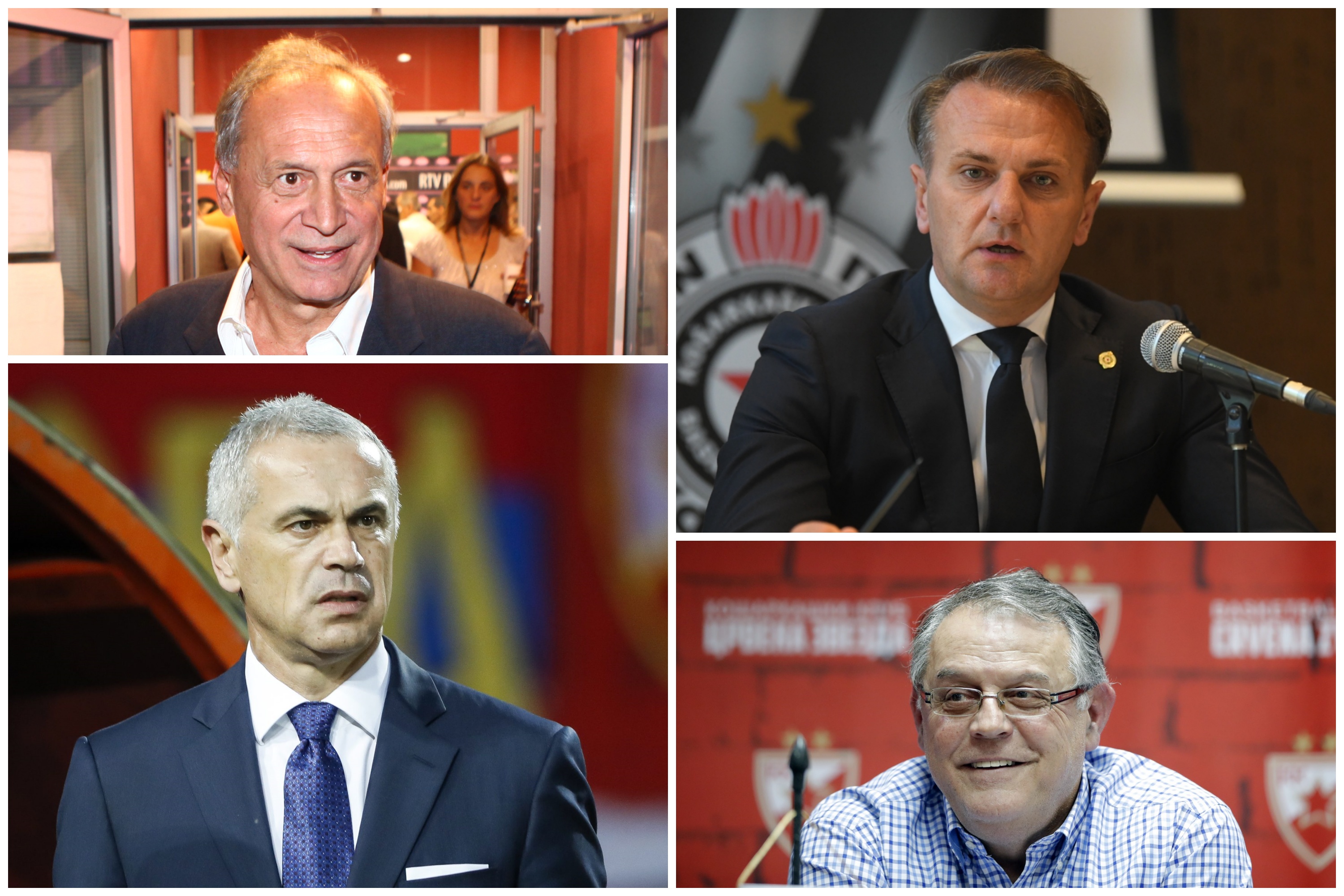 Milorad Vučelić, Ostoja Mijailović, Zvezdan Terzić, Nebojša Čović, kombo Foto: Zoran Lončarević/Nemanja Jovanović/Nova.rs/Srđan Stevanović/Starsport