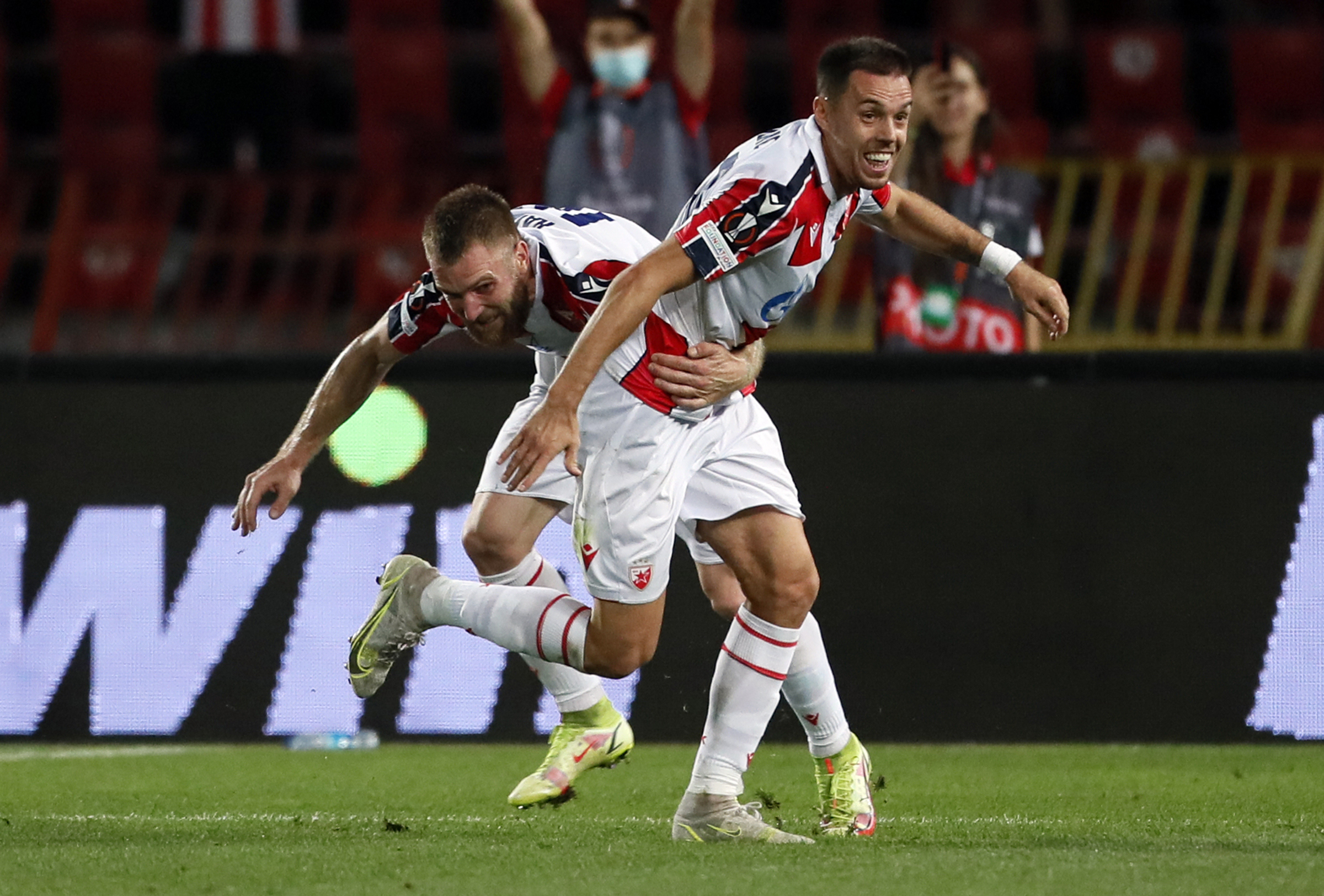 UEFA Europa League football match between Crvena Zvezda and Braga 16.9.2021.