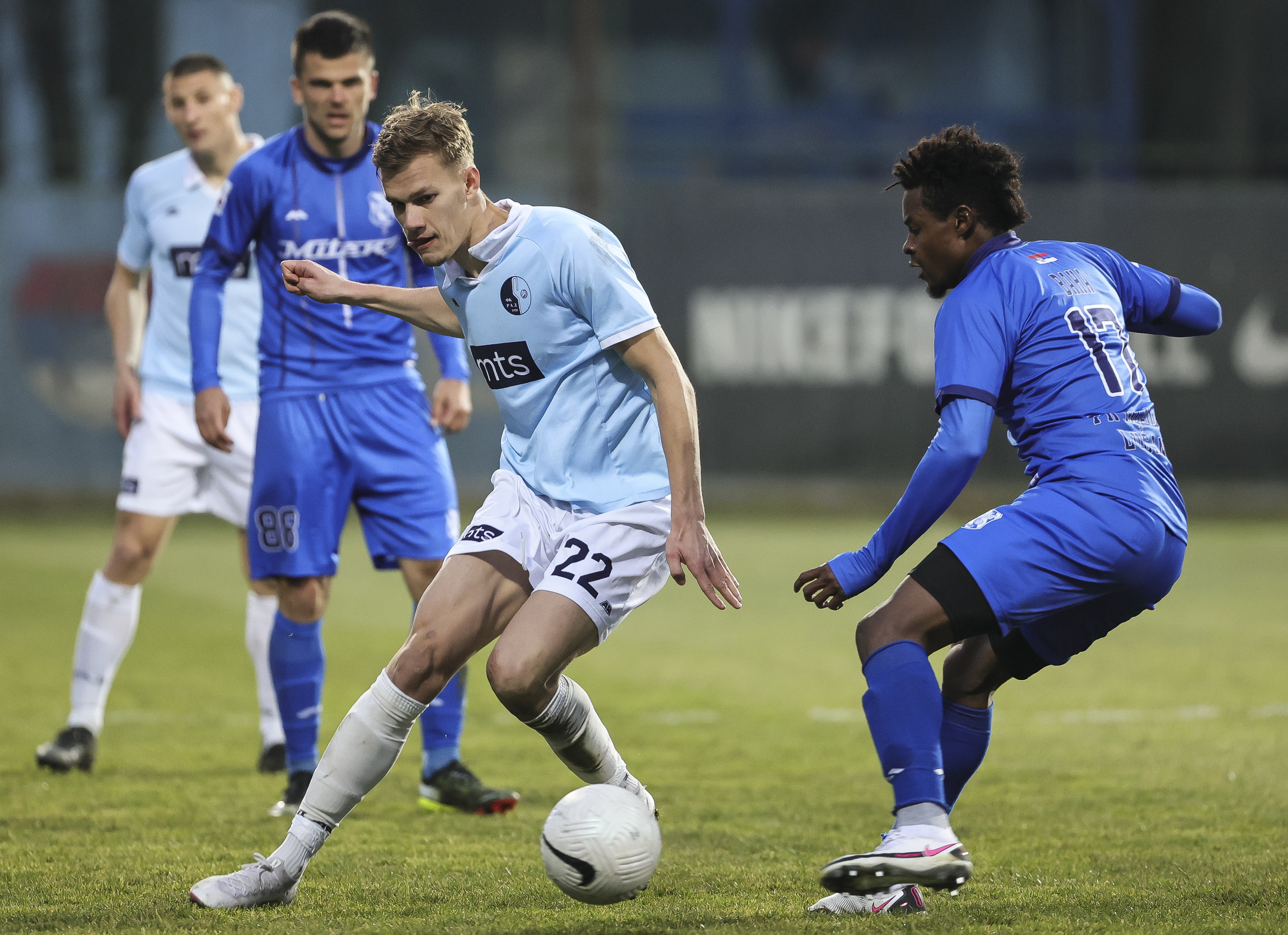 Fudbal-Super League Season 2020/2021
Rad v Mladost (Lucani)
Aleksandar Busnic (L) and Regis Baha
Indjija, 27.02.2021.
foto: Srdjan StevanovicStarsportphoto ©