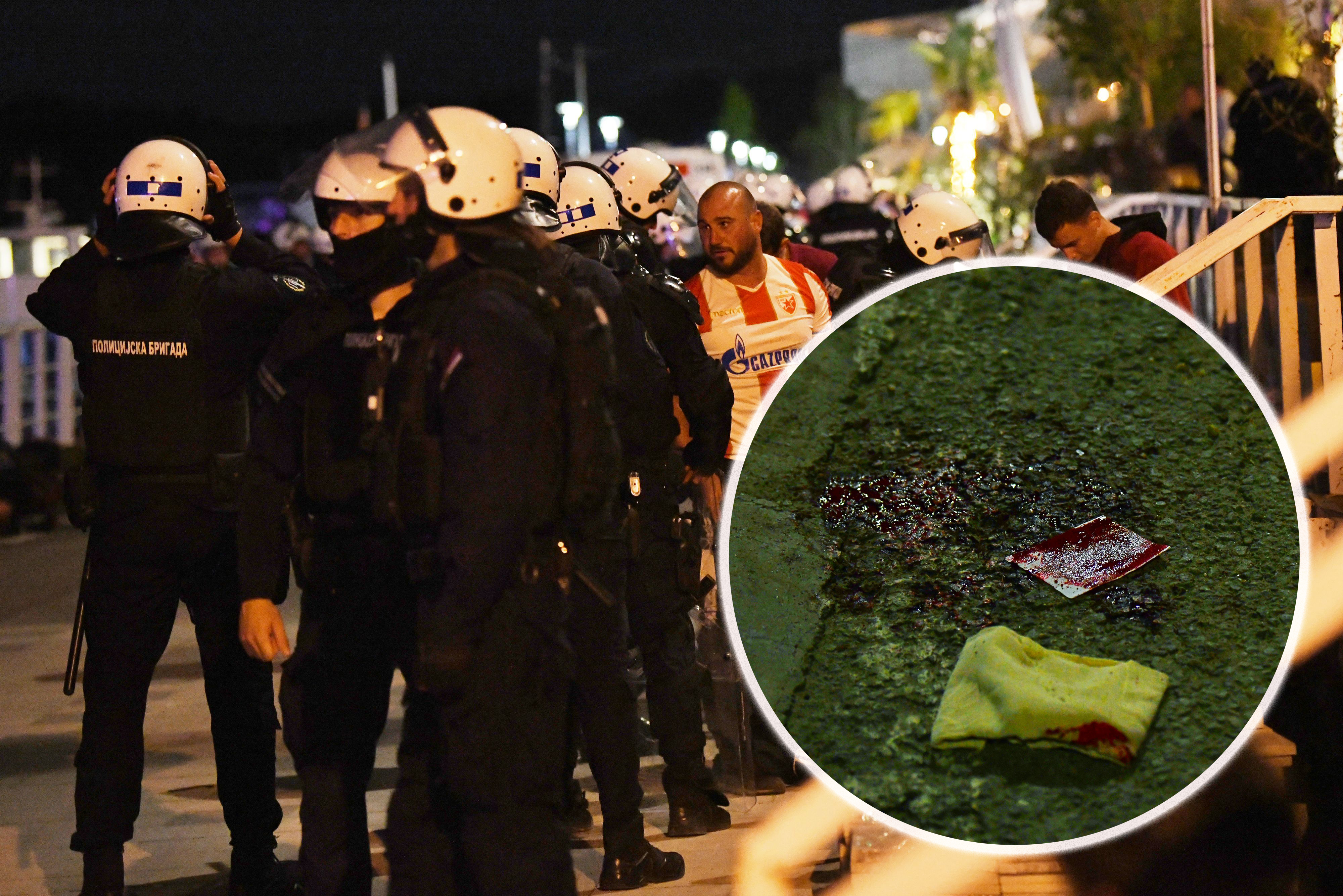 Beograd, 22.05.2021. Beton hala, specijalci, policija, tuča navijača Foto: Goran Srdanov/Nova.rs