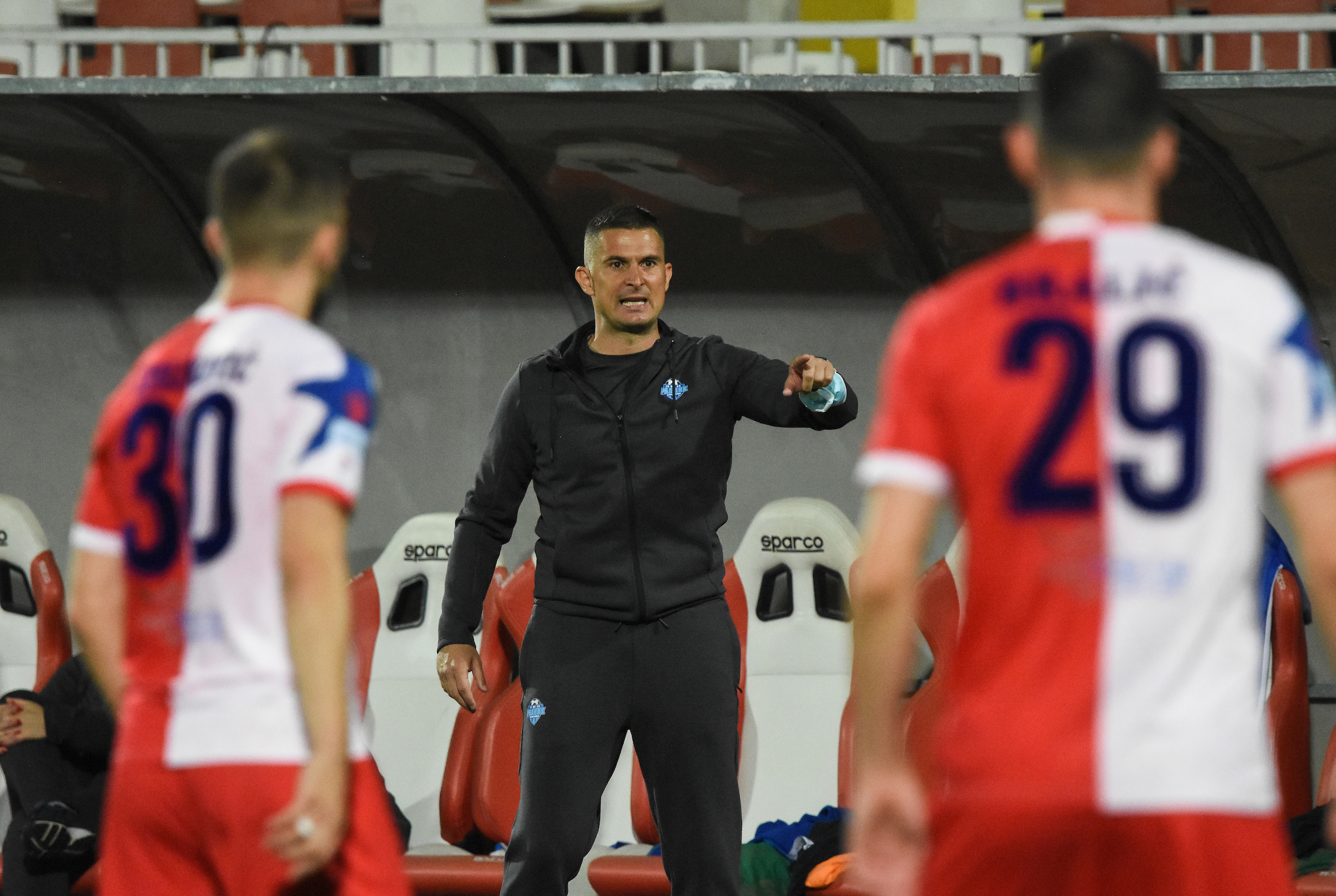 Fudbalska utakmica Ling Long super lige Srbije izmedju FK Vojvodina i FK Radnik iz Surdulice
Djordjevic Slavoljub trener fudbalera Radnika
Novi Sad 18.09.2020 
Stadion:Karadjordje
Photo:Nenad Mihajlovic