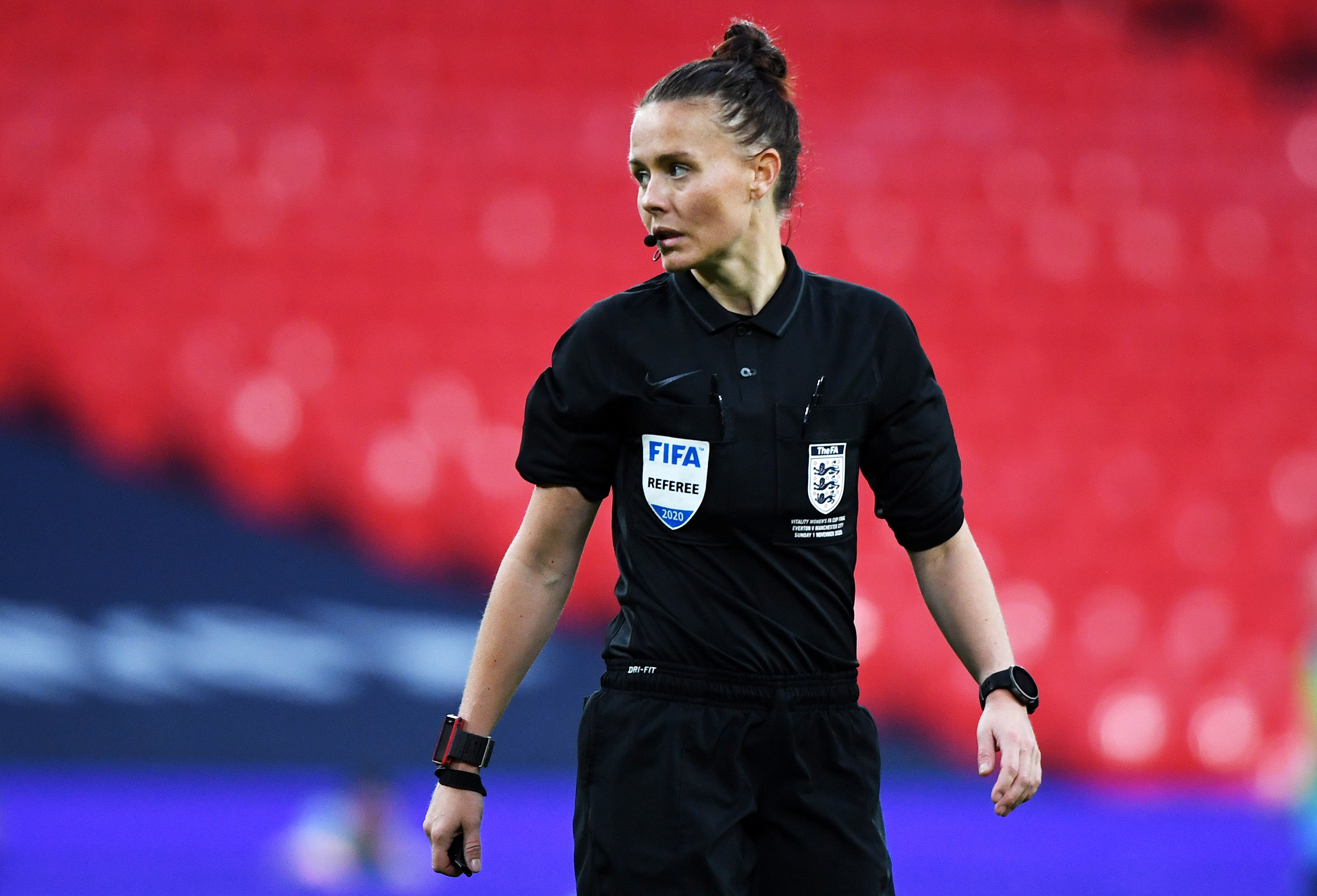 Referee Rebecca Welch