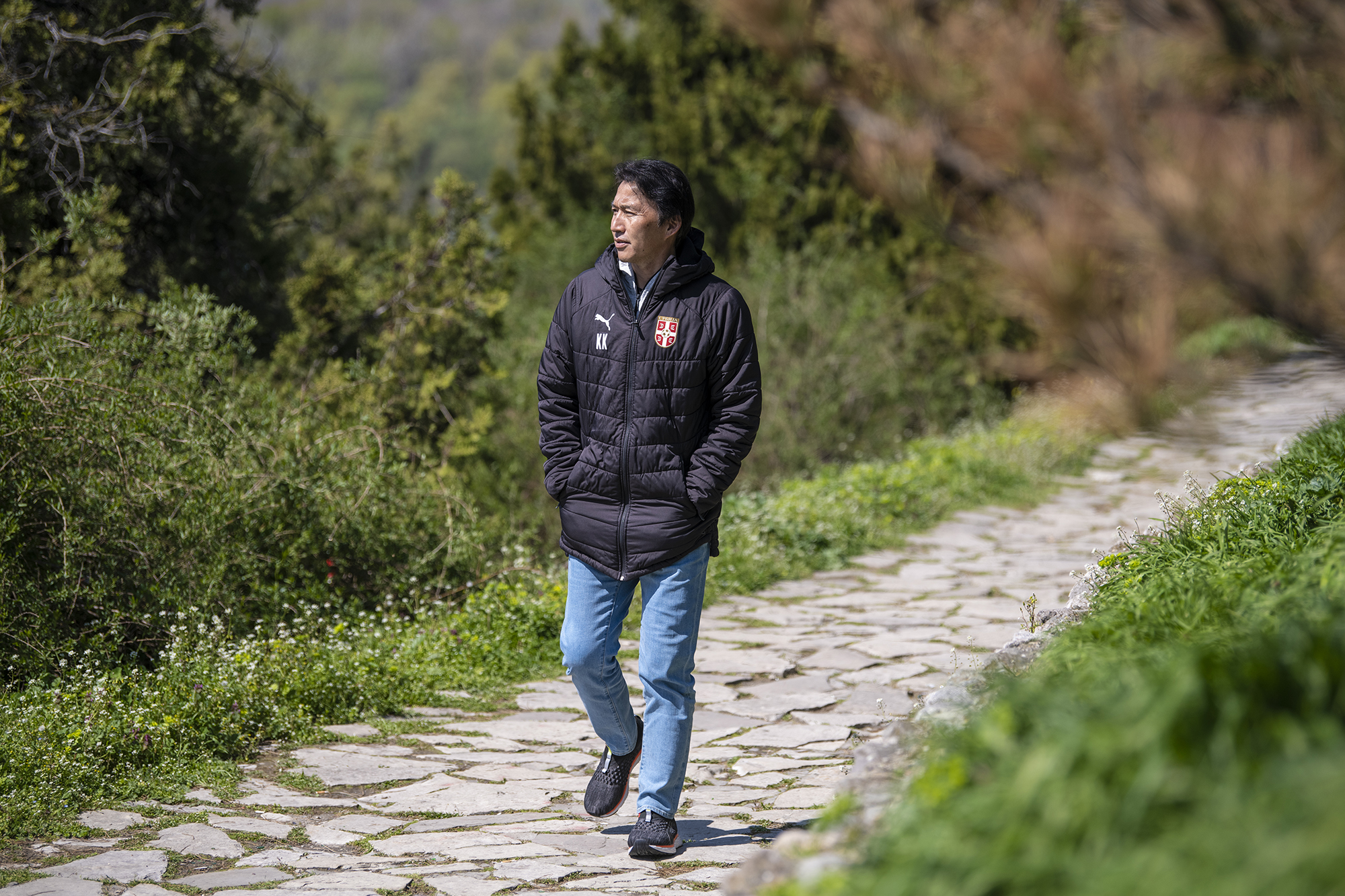 Beograd 09. april 2021. Japanac Kacuhito Kinosi (Katsuhito Kinoši) kondicioni trener reprezentacije Srbije Foto:Dragan Mujan/Nova.rs