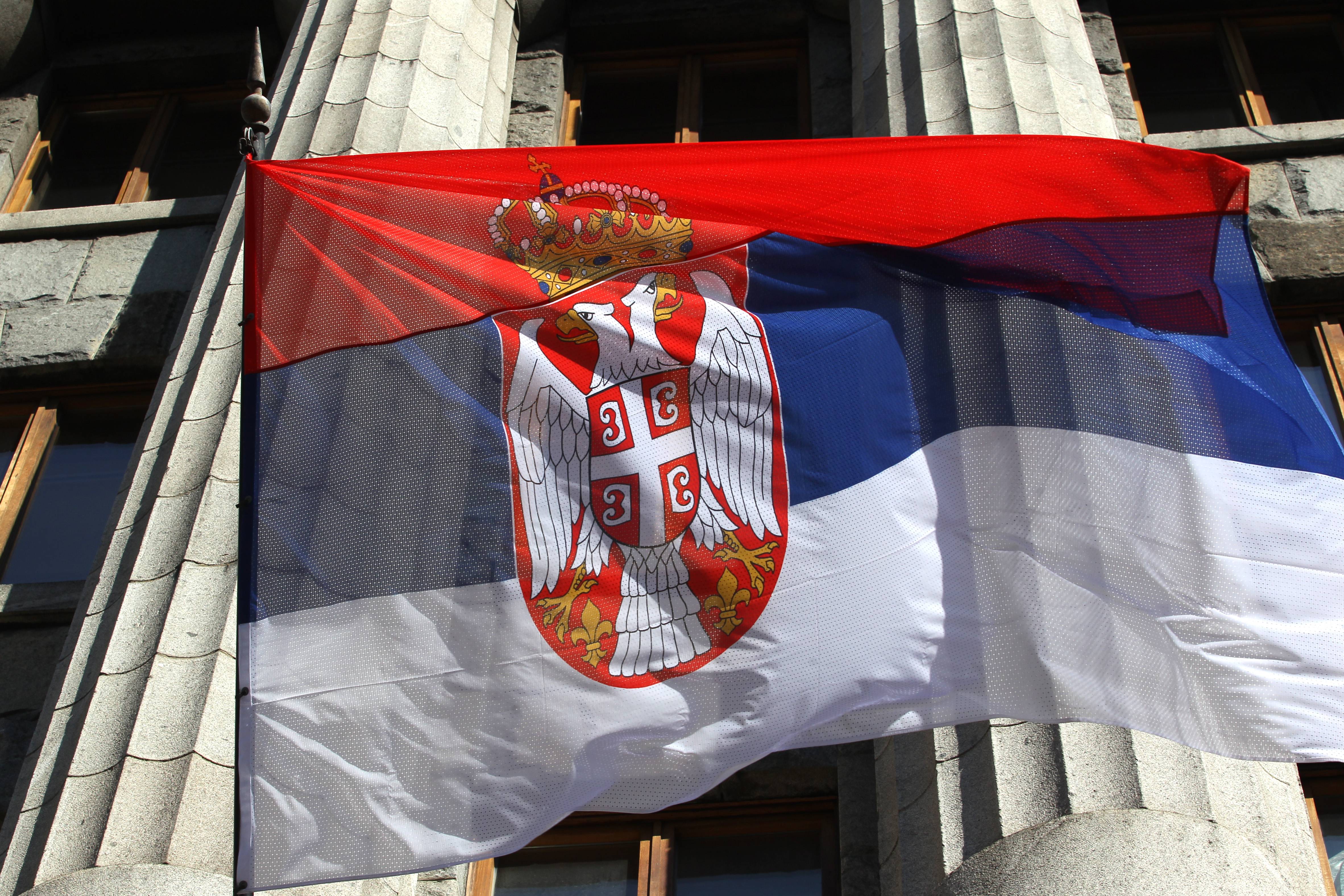 Beograd, 15.02.2021. - Zastava Srbije.   (BETAPHOTO/MILAN OBRADOVIC/MO)