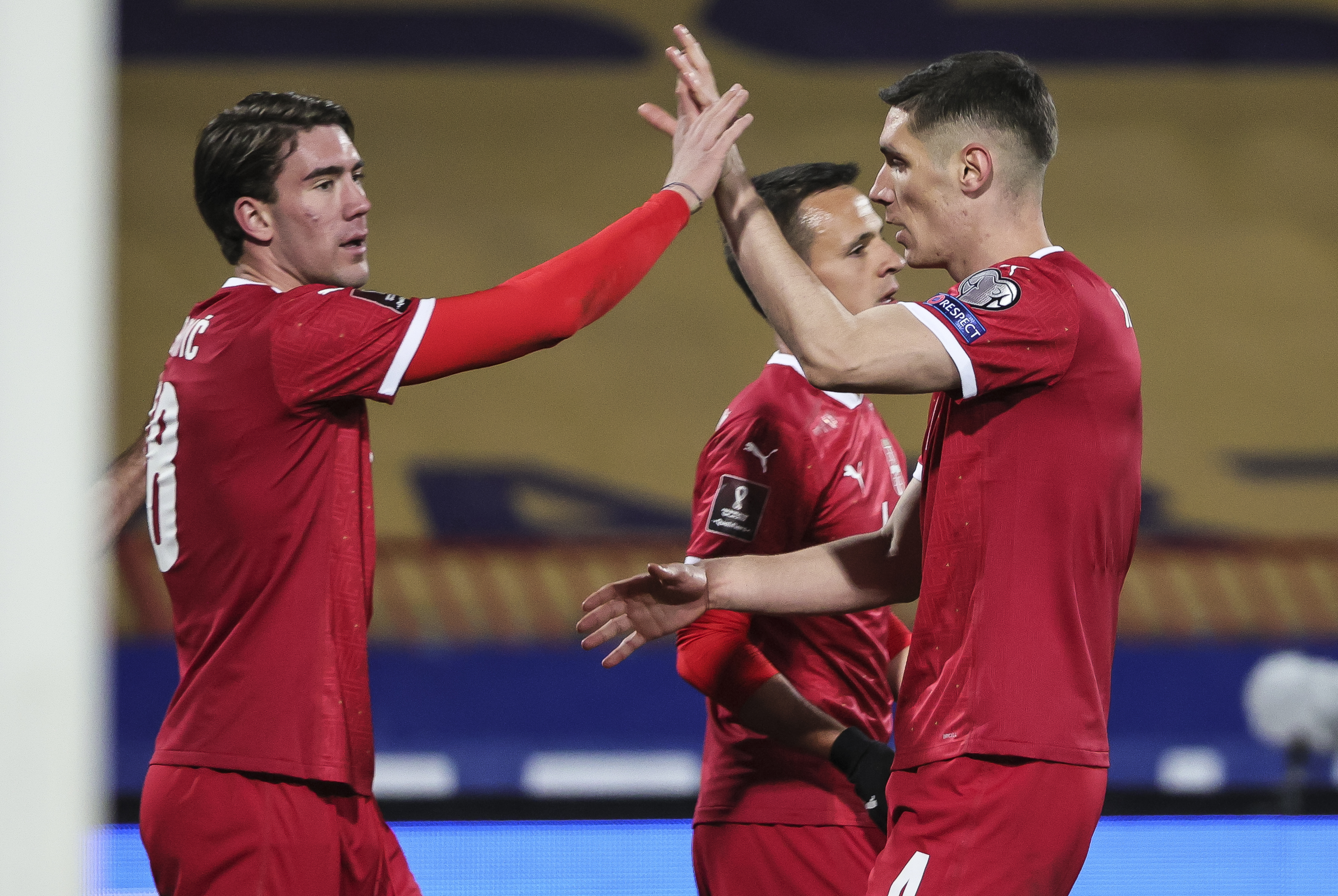 Fudbal-FIFA World Cup 2022 Qualifiers-Reprezentacija Srbije
Srbija v Irska
Dusan Vlahovic (L) and Nikola Milenkovic
Beograd, 24.03.2021.
foto: Srdjan StevanovicStarsportphoto ©