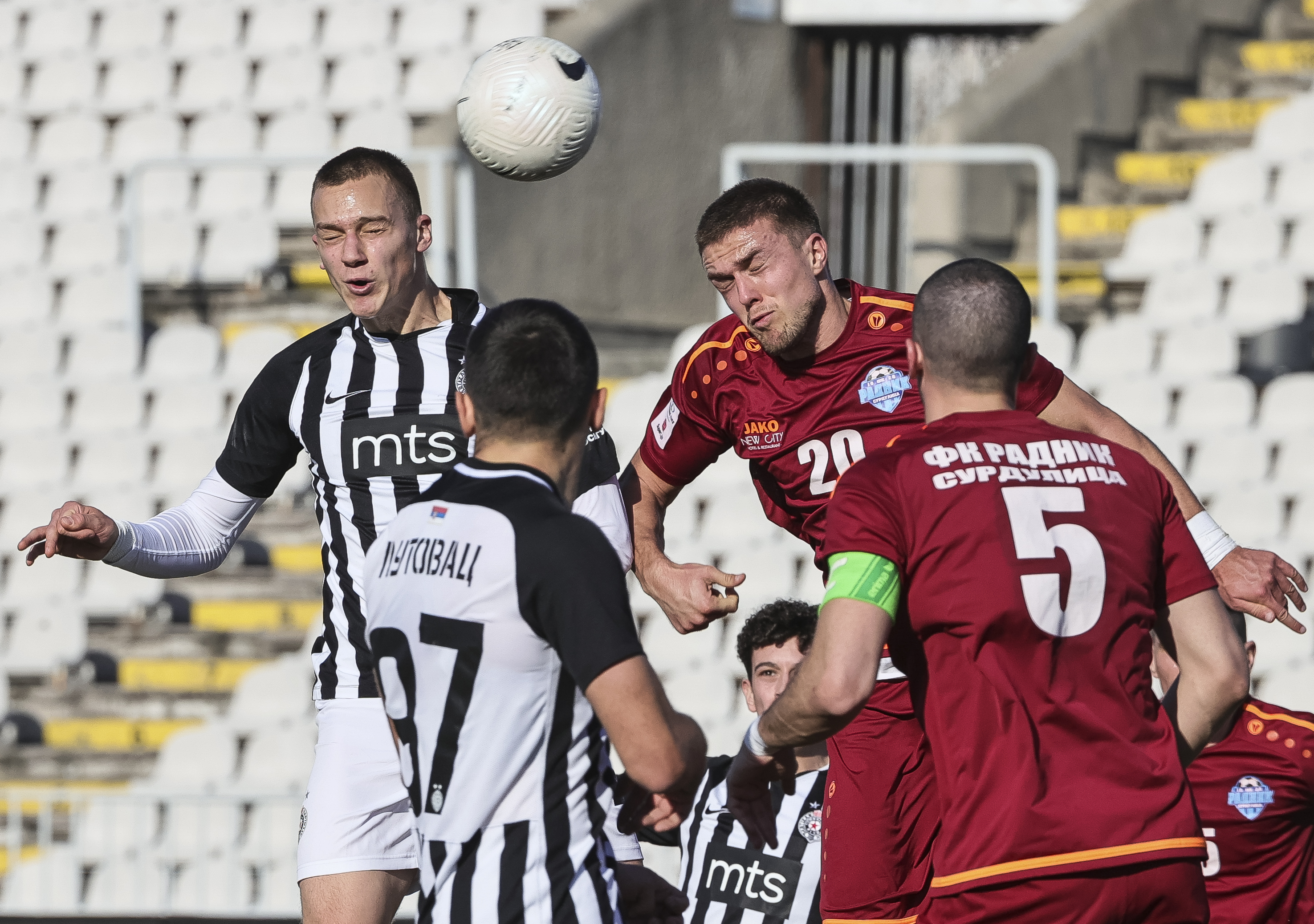 Fudbal-Super League Season 2020/2021
Partizan v Radnik (Surdulica)
Nikola Stulic (L) and Ivan Kricak (R)
Beograd, 21.02.2021.
foto: Srdjan StevanovicStarsportphoto ©