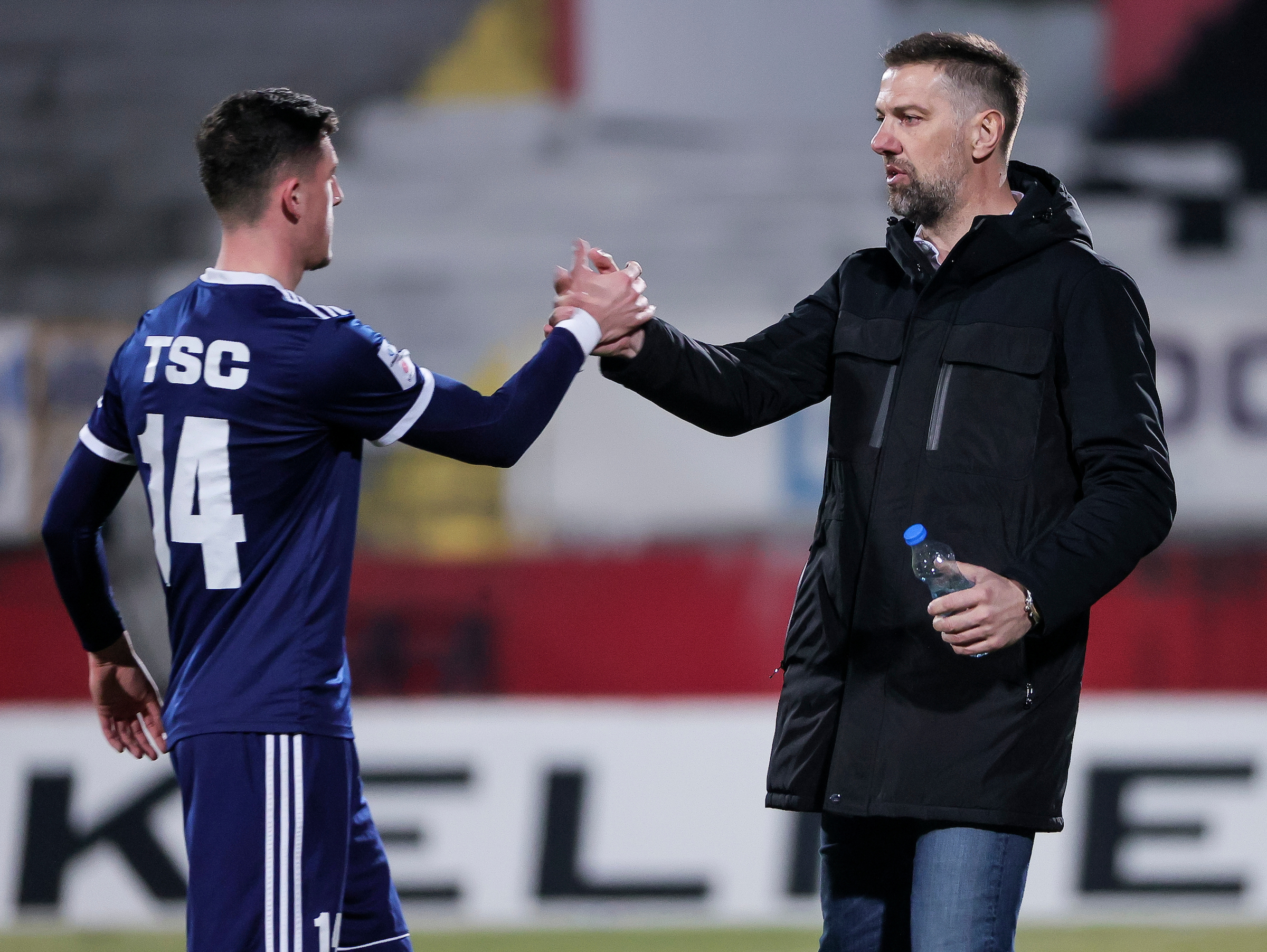 Fudbal-Super League Season 2020/2021
Vojvodina v TSC
Mihajlo Banjac and head coach Mladen Krstajic 
Novi Sad, 05.02.2021.
foto: Srdjan StevanovicStarsportphoto ©