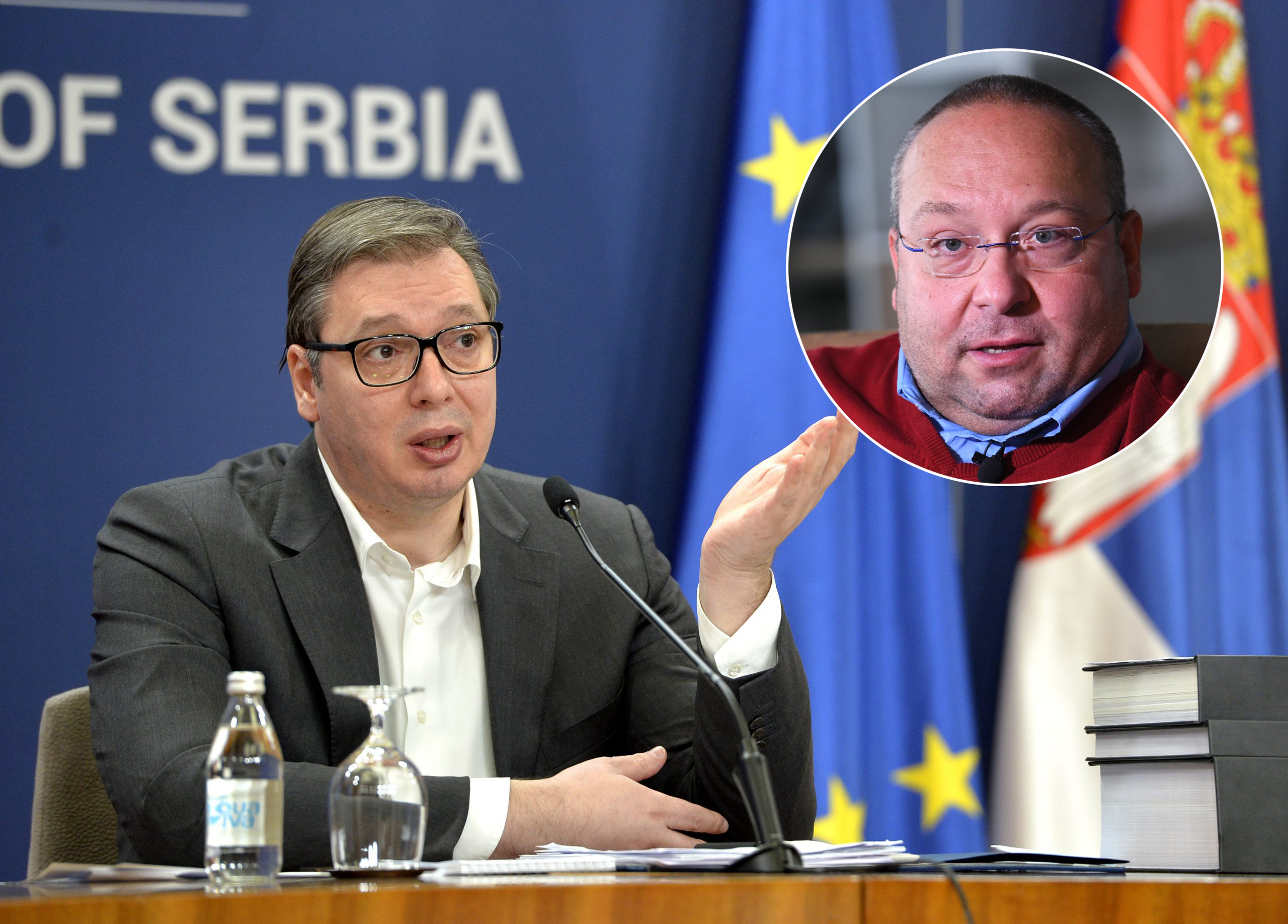 Aleksandar Vučić, Vladimir Vuletić, kombo Foto: TANJUG/ RADE PRELIC/ bg / Goran Srdanov/Nova.rs